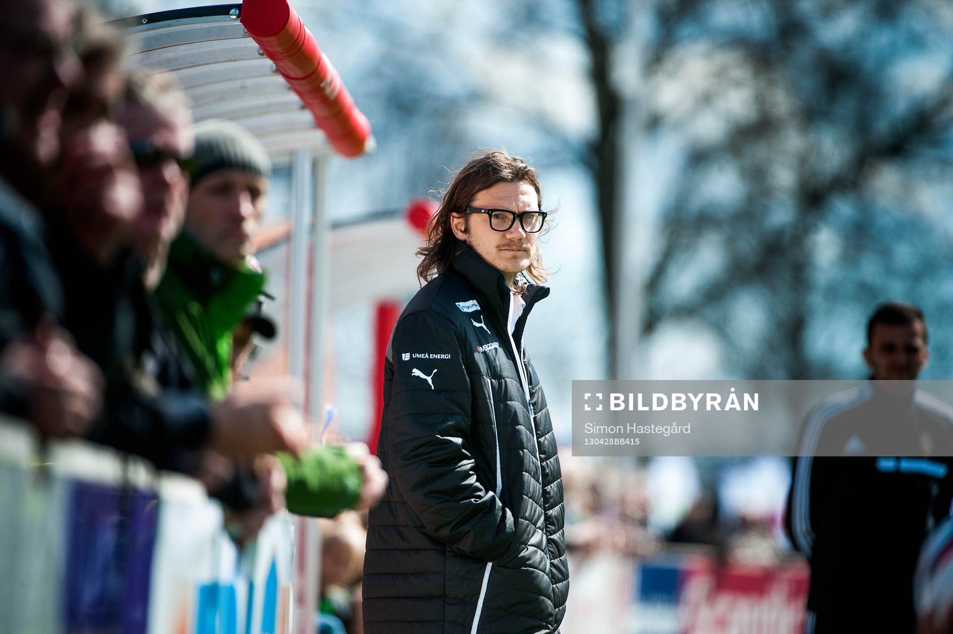 Fotboll, damallsvenskan, Kristianstads FF - Umeå IK: Joakim Blomqvist, tränare Umeå.