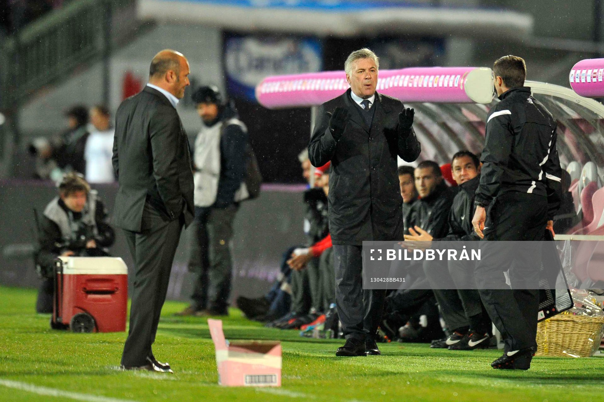 Pascal DUPRAZ / Carlo ANCELOTTI - 28.04.2013 - Evian Thonon