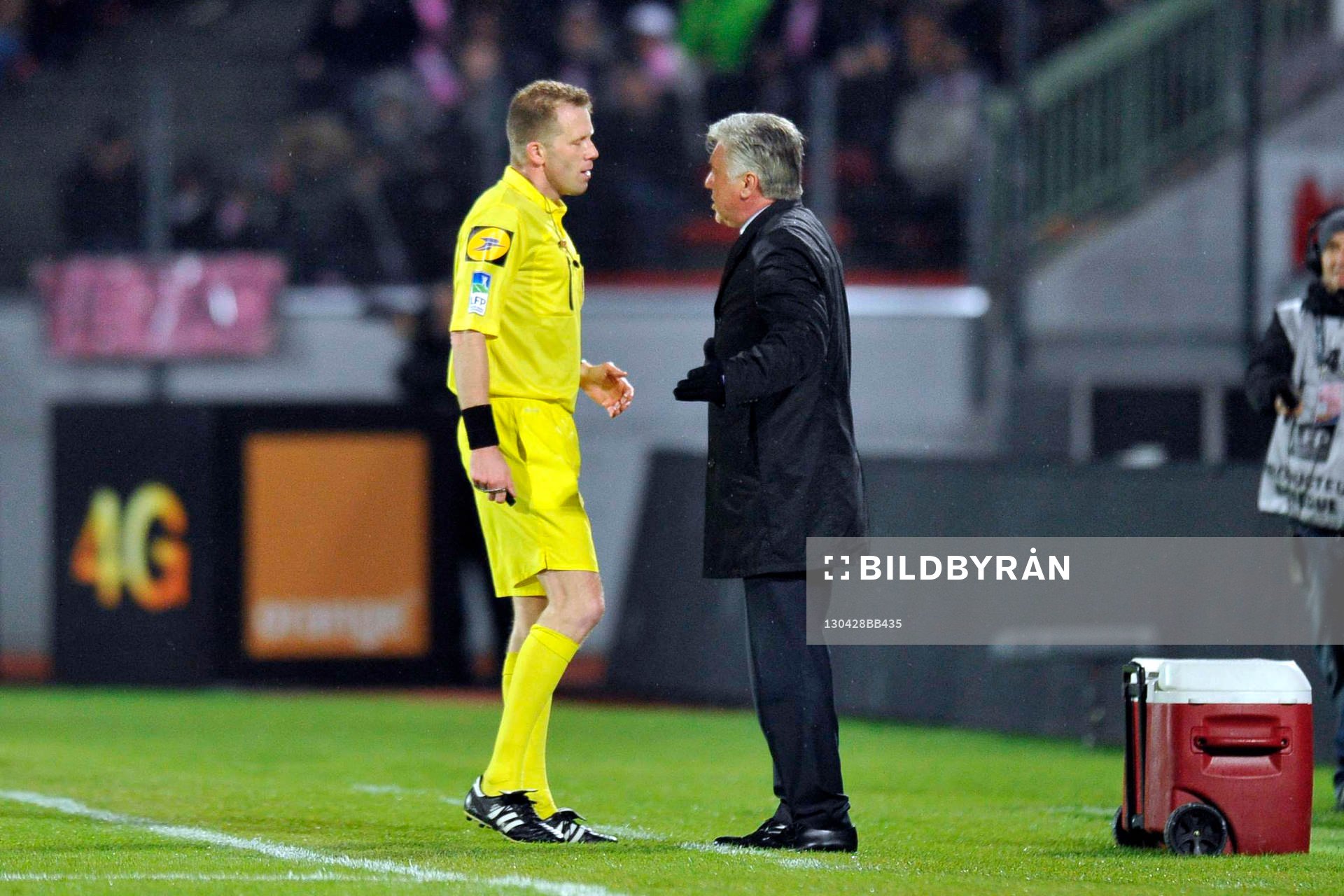 Olivier THUAL / Carlo ANCELOTTI - 28.04.2013 - Evian Thonon