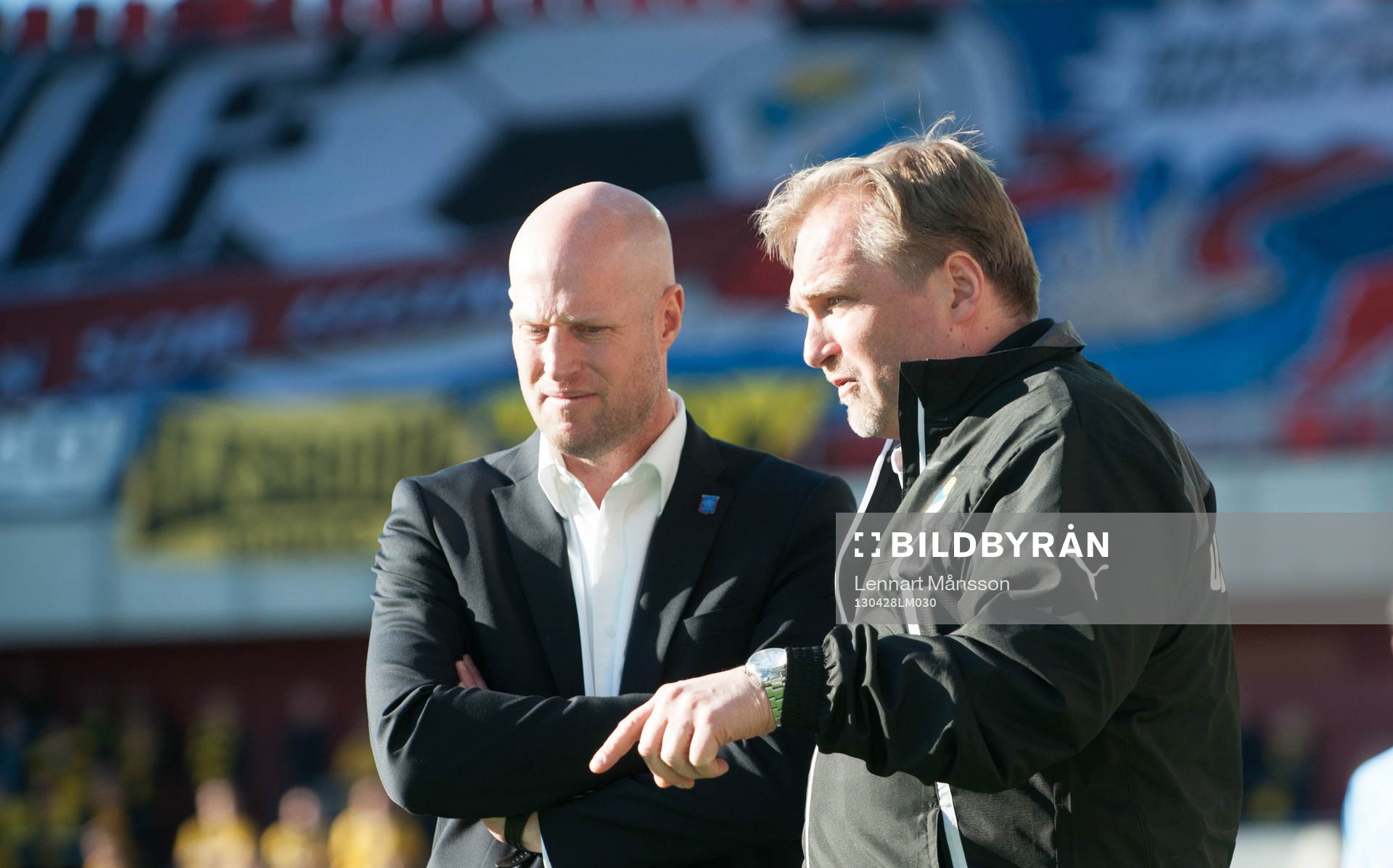 Andreas Thomsson och Jörgen Petersson, tränare, Öster