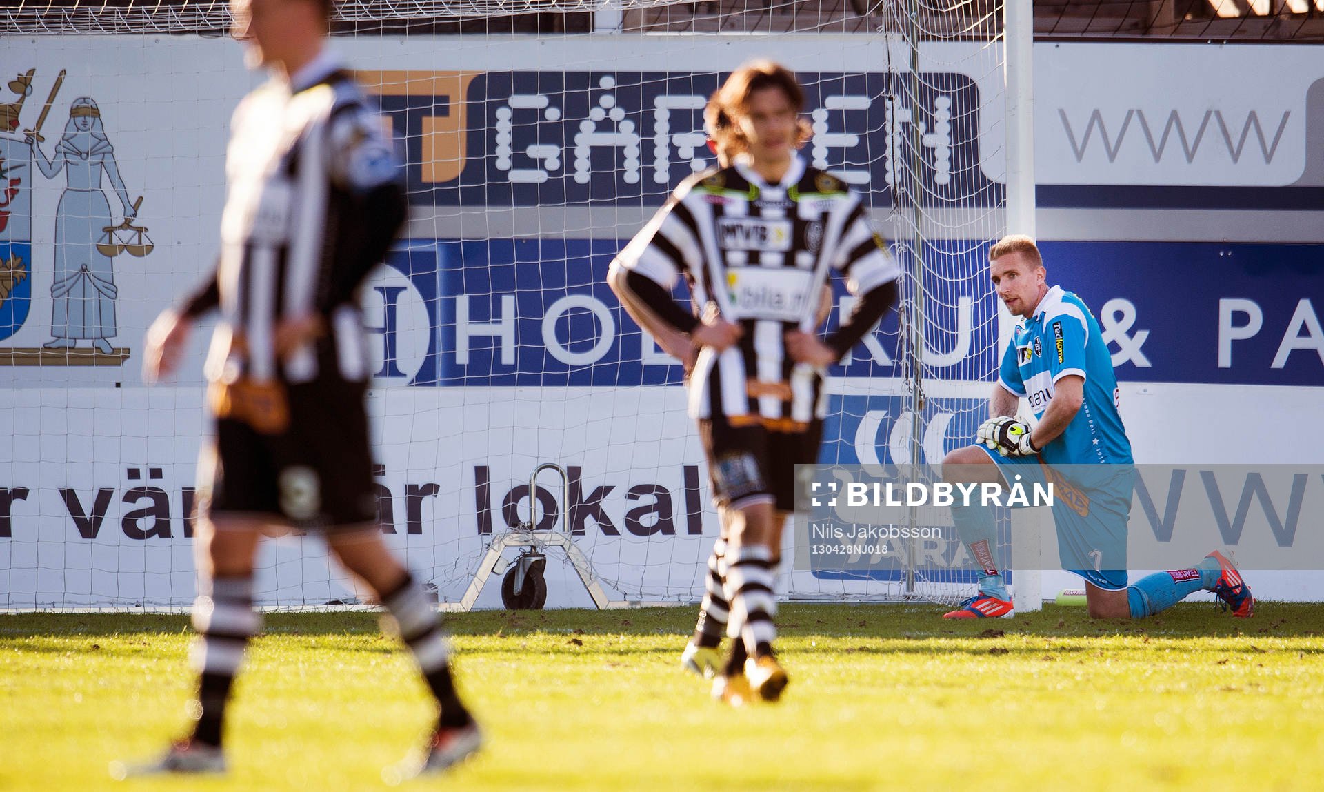 Bill Halvorsen, målvakt, Landskrona BOIS, deppar