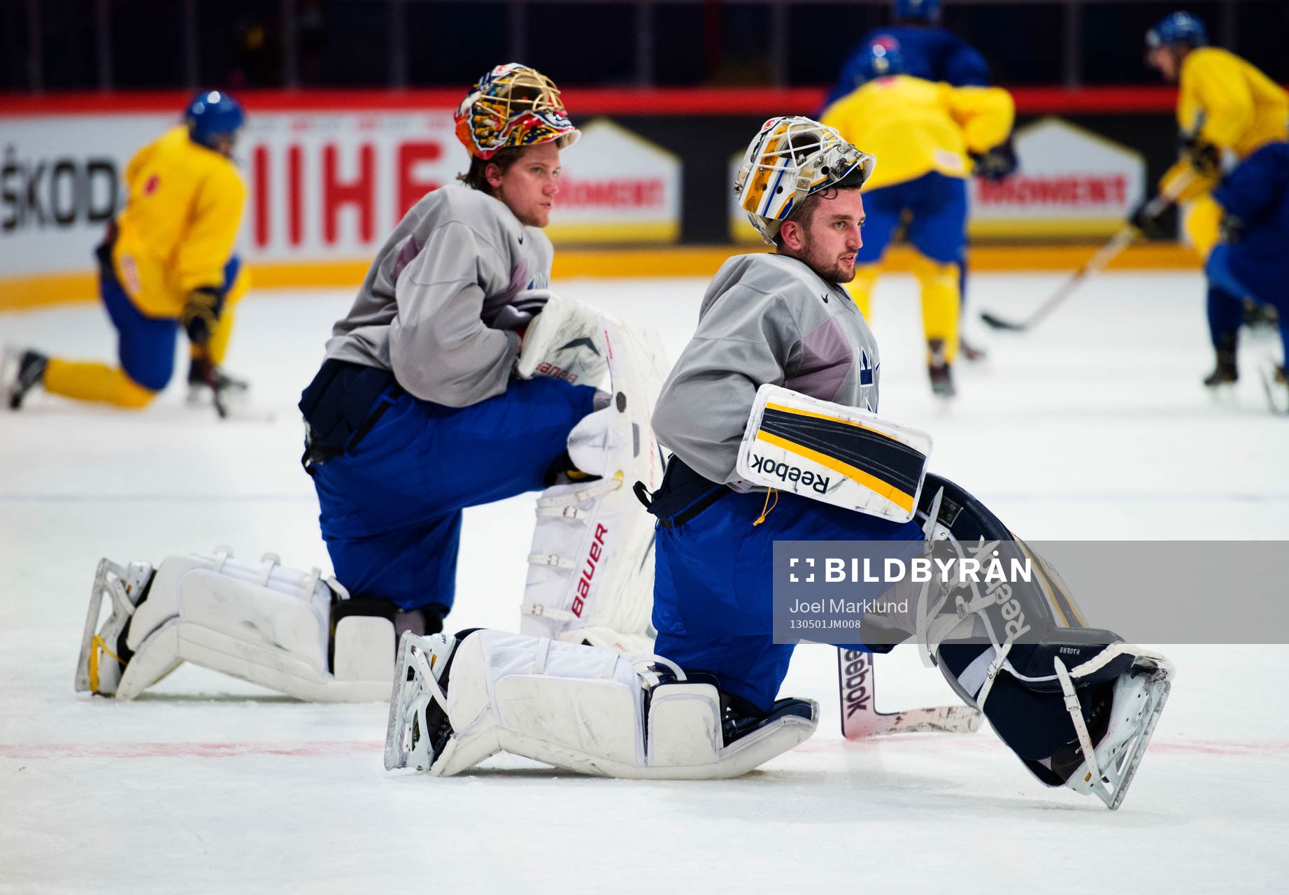 Målvakterna Jacob Markström och Jhonas Enroth