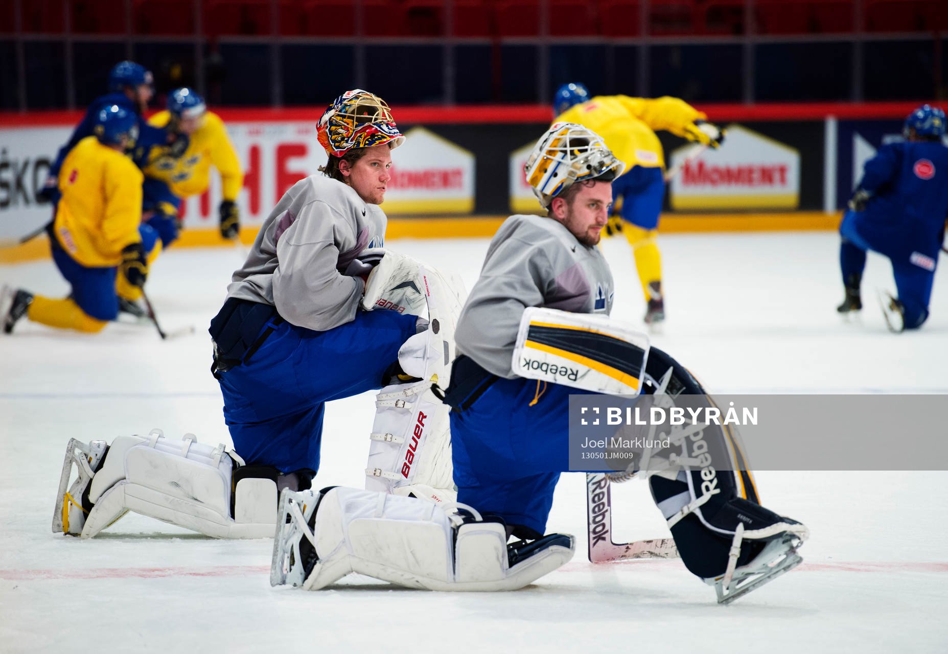 Målvakterna Jacob Markström och Jhonas Enroth