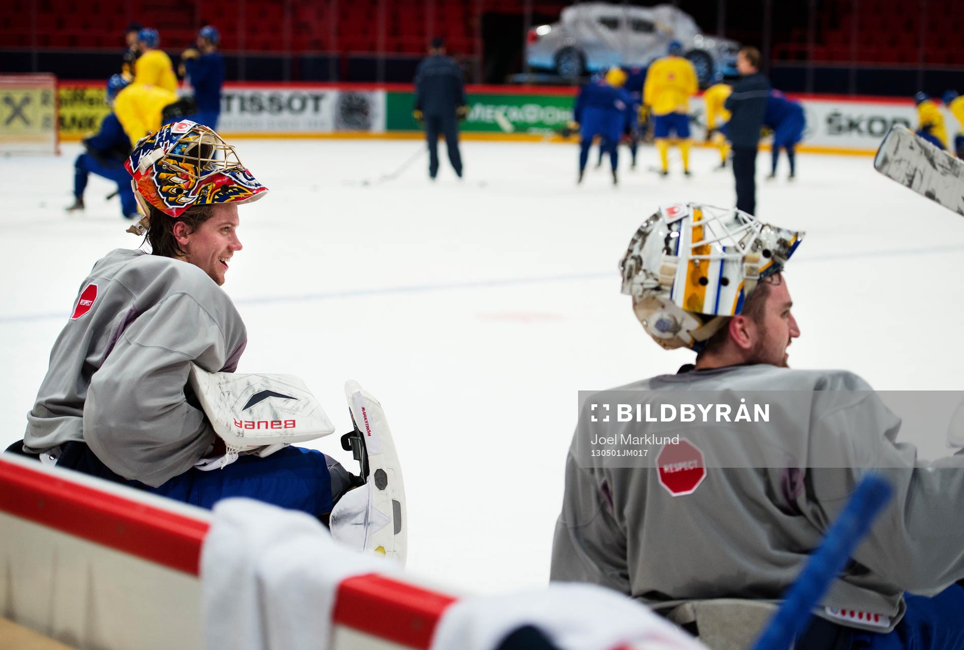 Målvakterna Jacob Markström och Jhonas Enroth