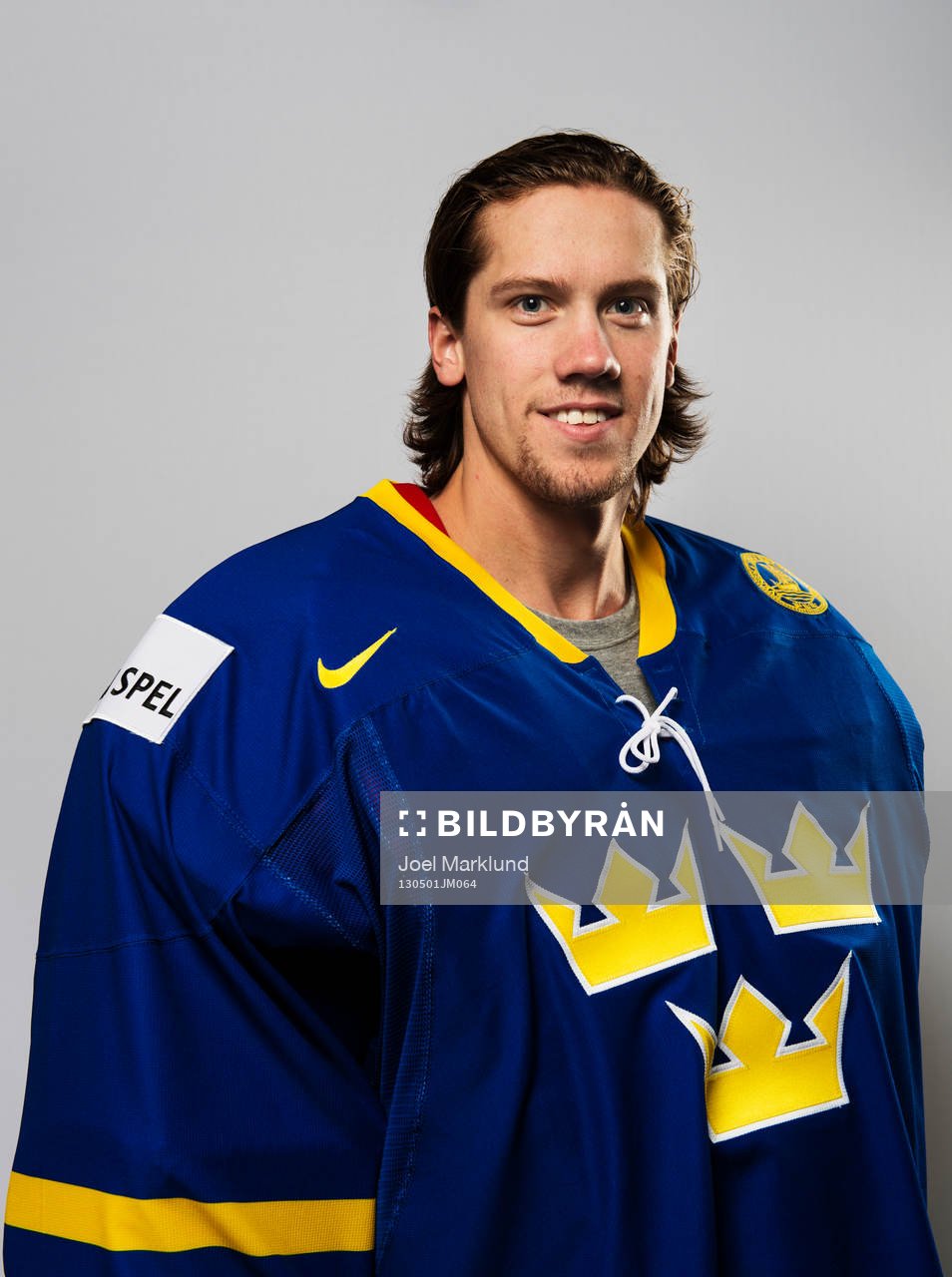Inför VM i ishockey så poserar Jacob Markström, Sverige,