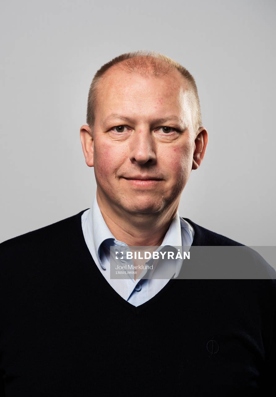 Inför VM i ishockey så poserar Anders Feltenmark,
