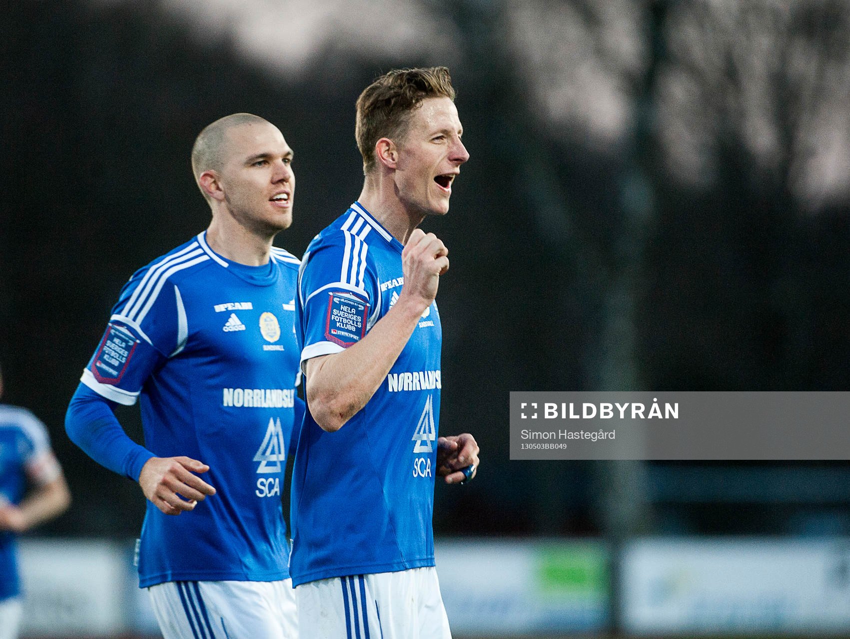 Marcus Danielson och Johan Eklund, Sundsvall, jublar