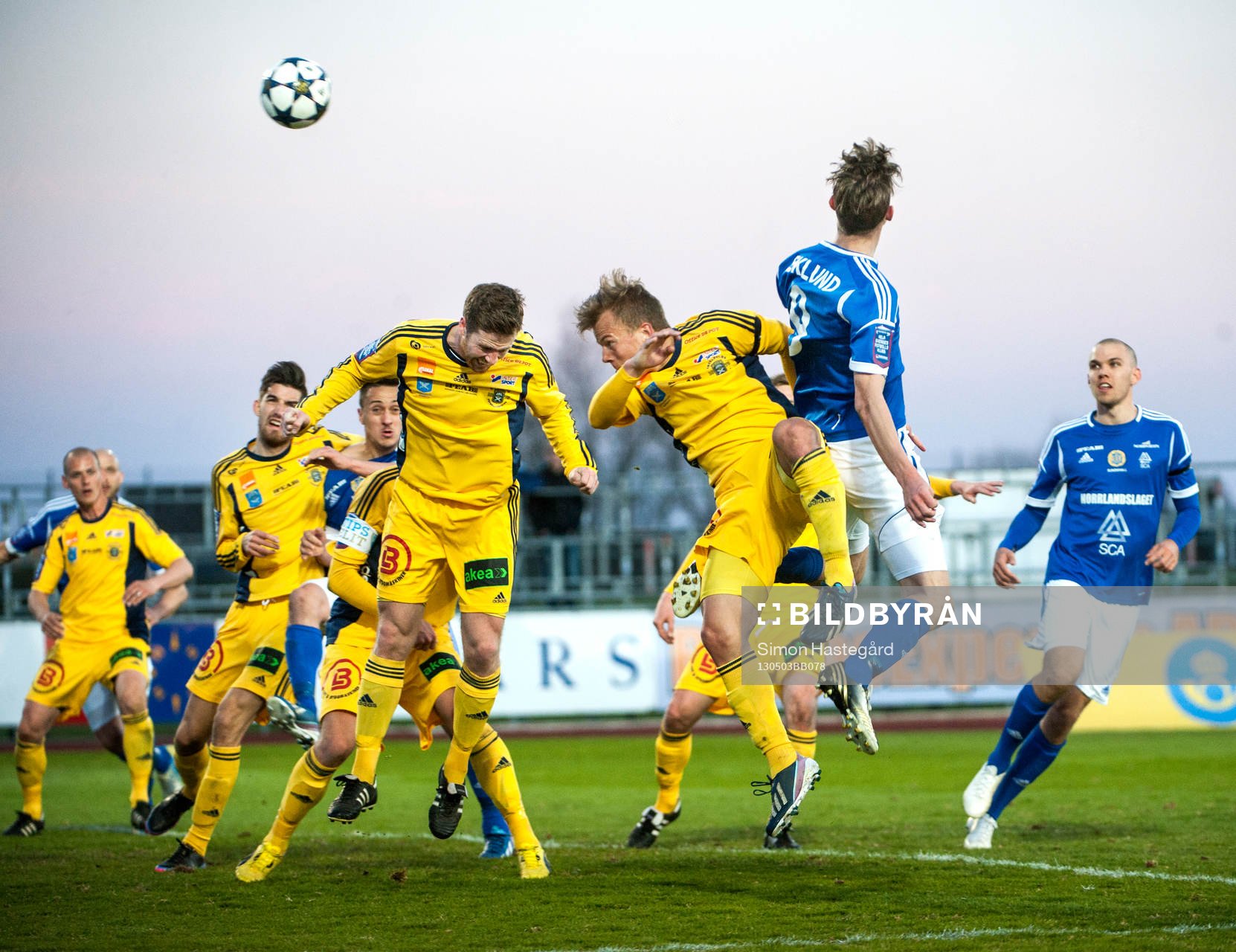 Johan Eklund nickar in 0-2 till GIF Sundsvall