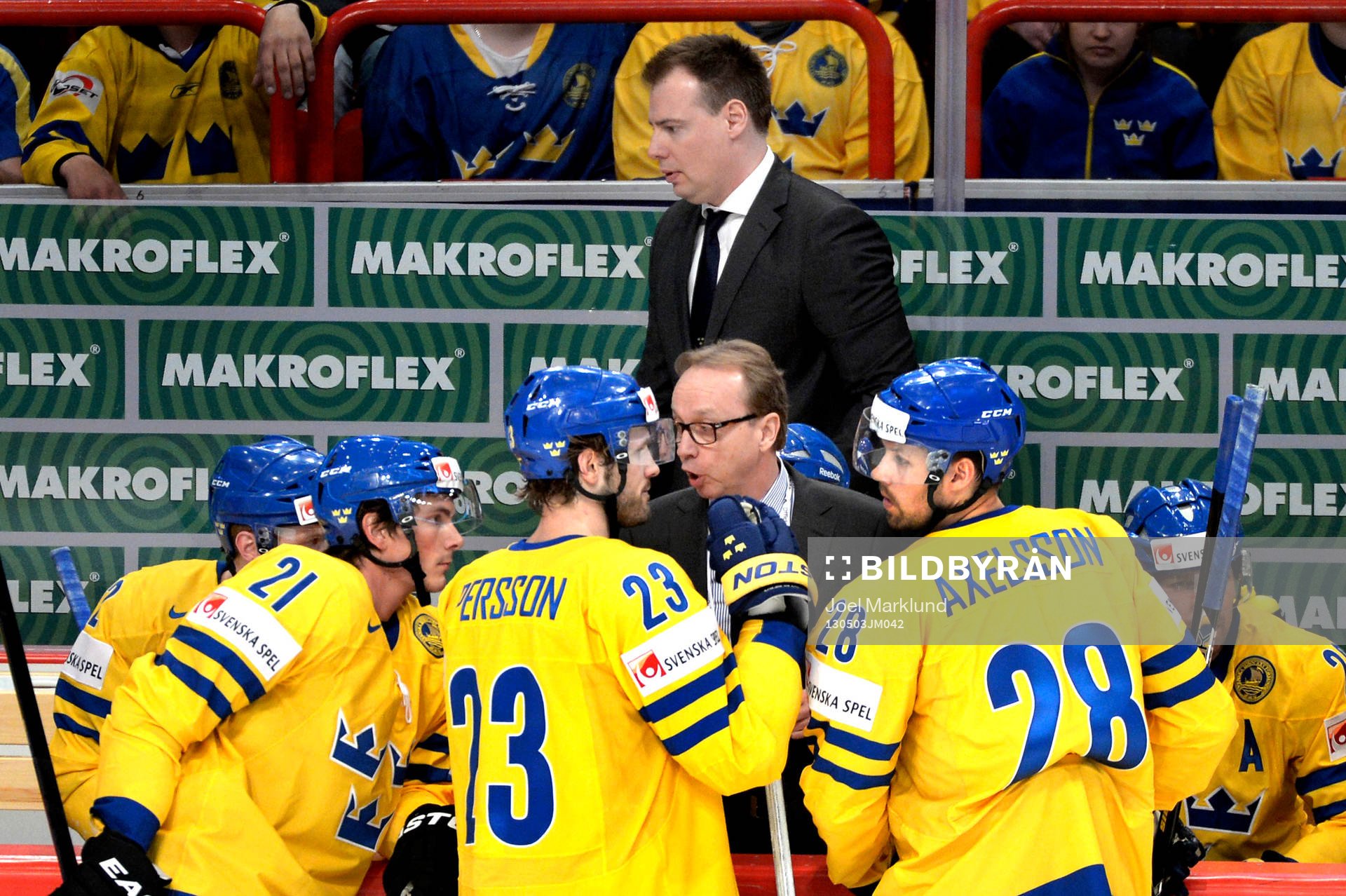 Sveriges Loui Eriksson, Niklas Persson och Dick Axelsson