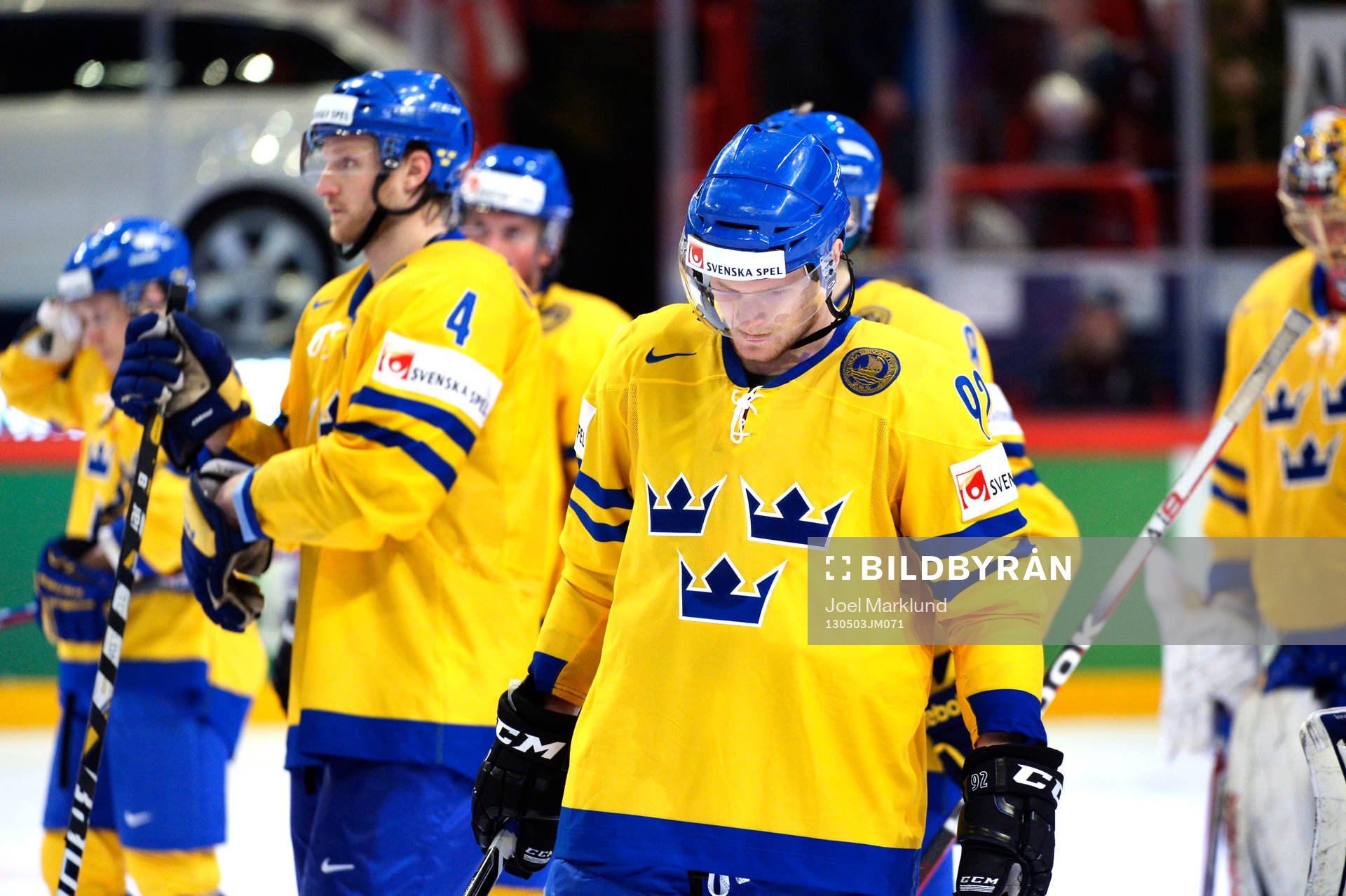 Sveriges Gabriel Landeskog deppar