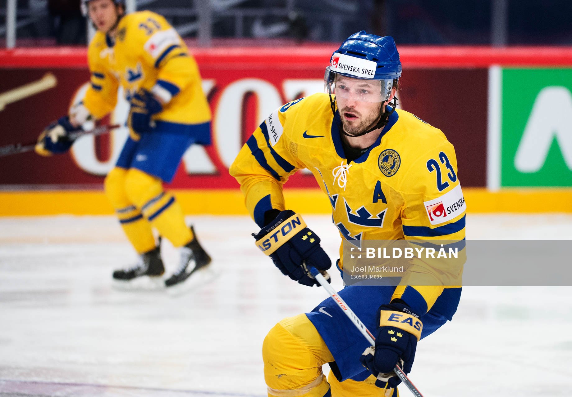 Niklas Persson i matchen mellan Sverige och Schweiz