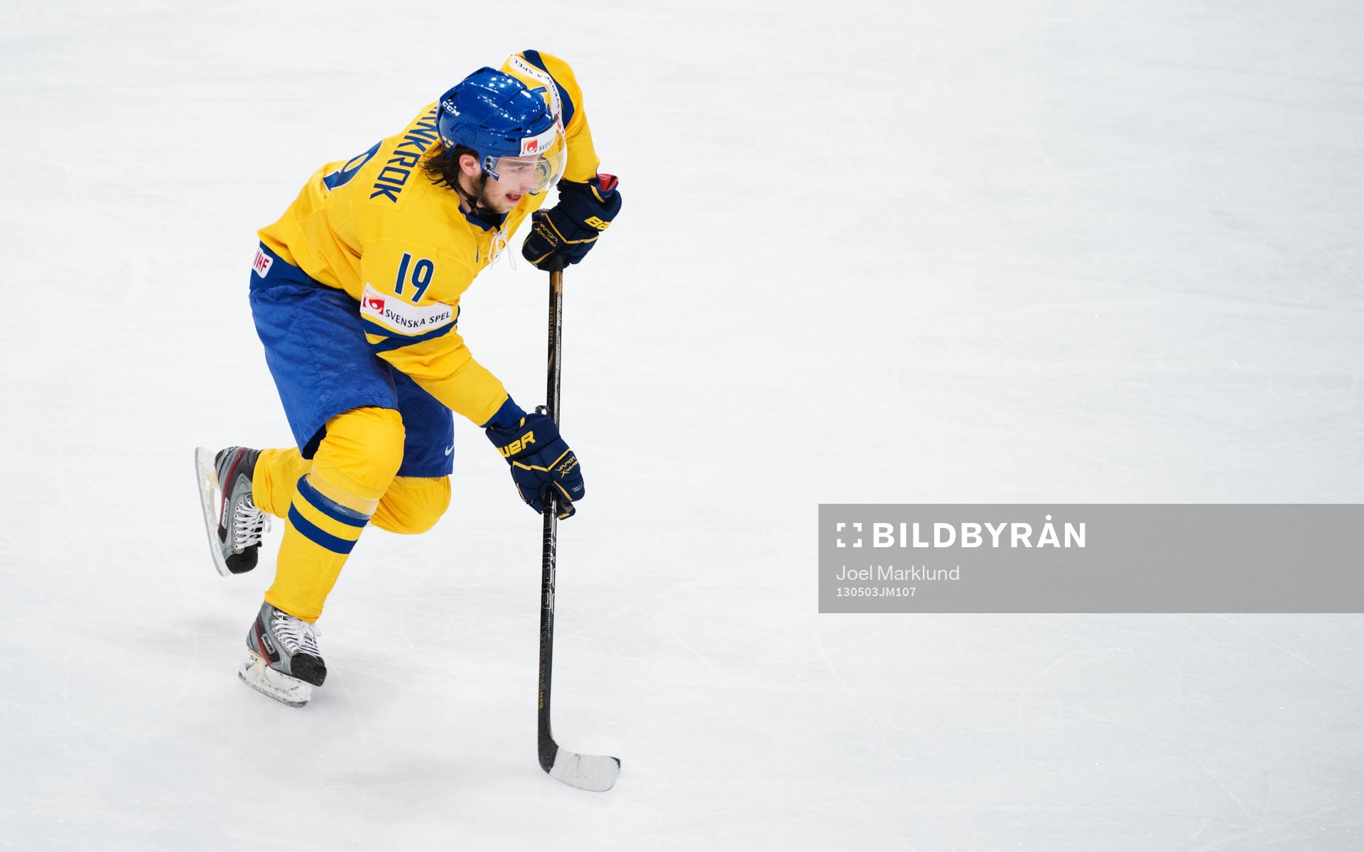 Calle Järnkrok i matchen mellan Sverige och Schweiz