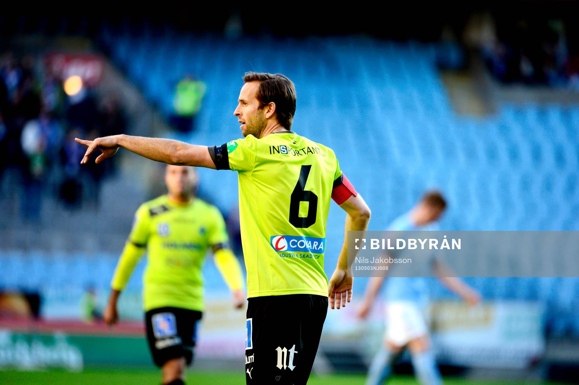 Fotboll, Allsvenskan, Malmö FF - IFK Norrköping: Mathias Florén, IFK Norrköping, styr och ställer i försvaret.