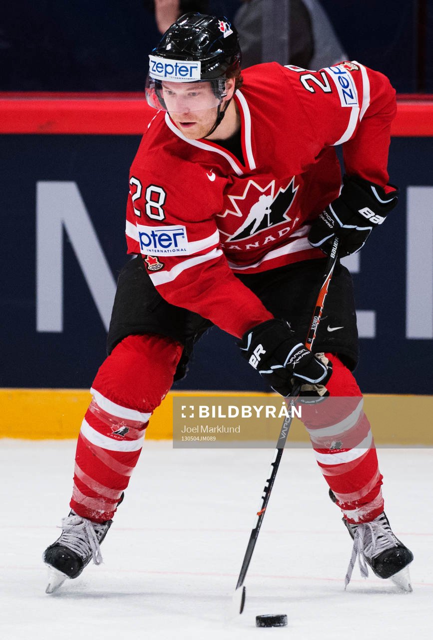 Kanadas Claude Giroux i matchen mellan Kanada och Danmark