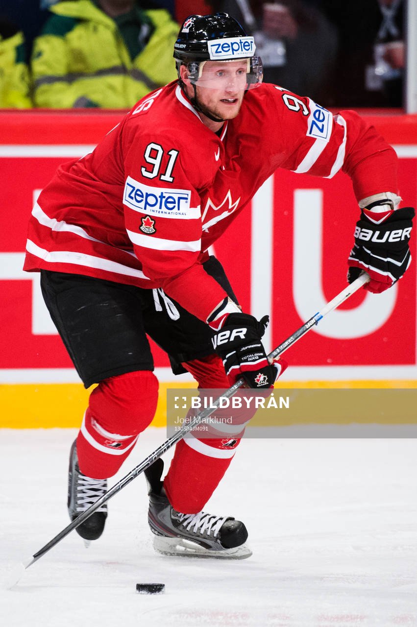 Kanadas Steven Stamkos i matchen mellan Kanada och Danmark