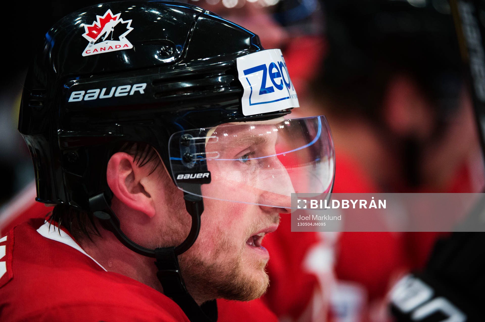 Kanadas Steven Stamkos i matchen mellan Kanada och Danmark