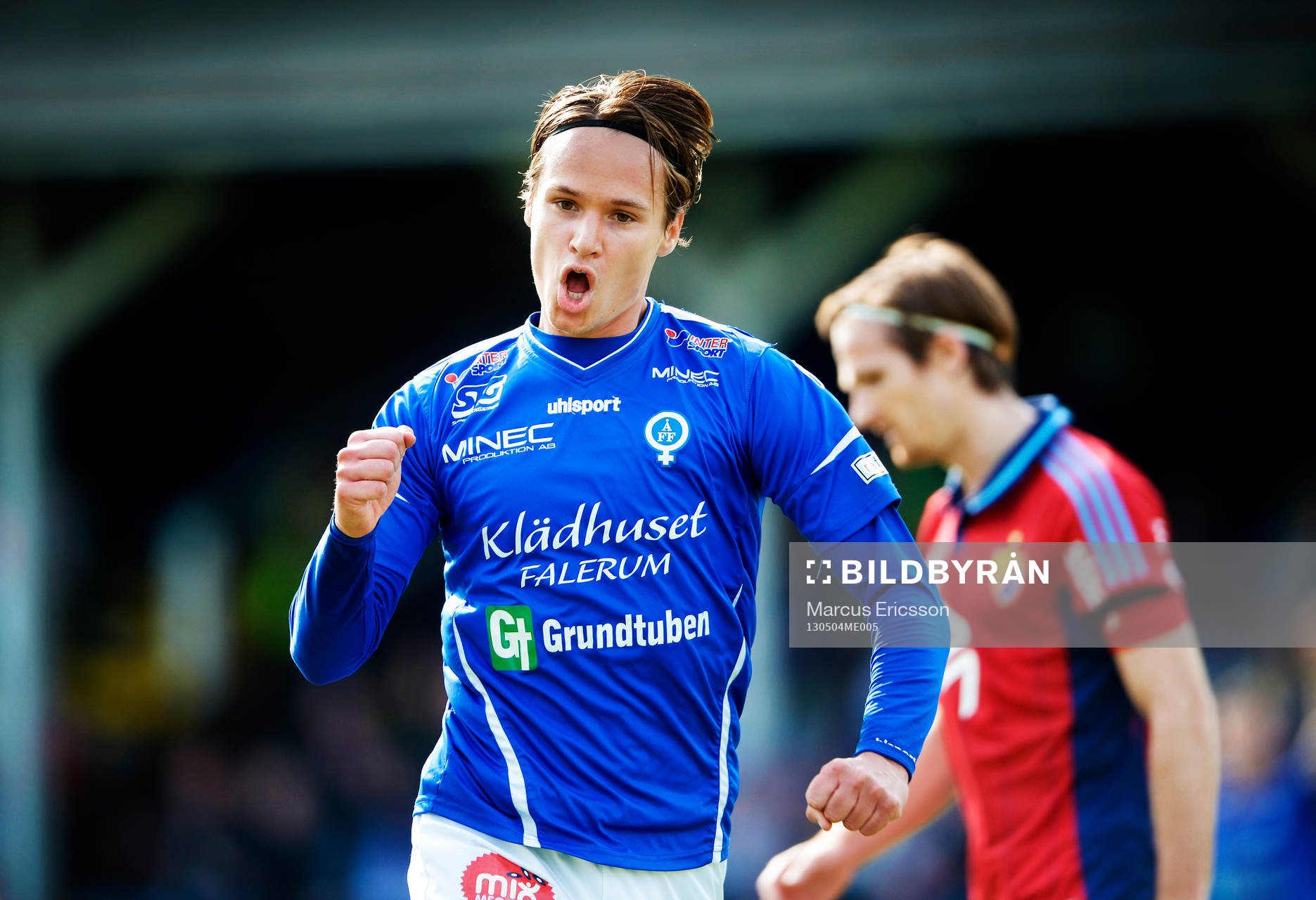 Åtvidabergs nr 11 Viktor Prodell, gör 2 - 0