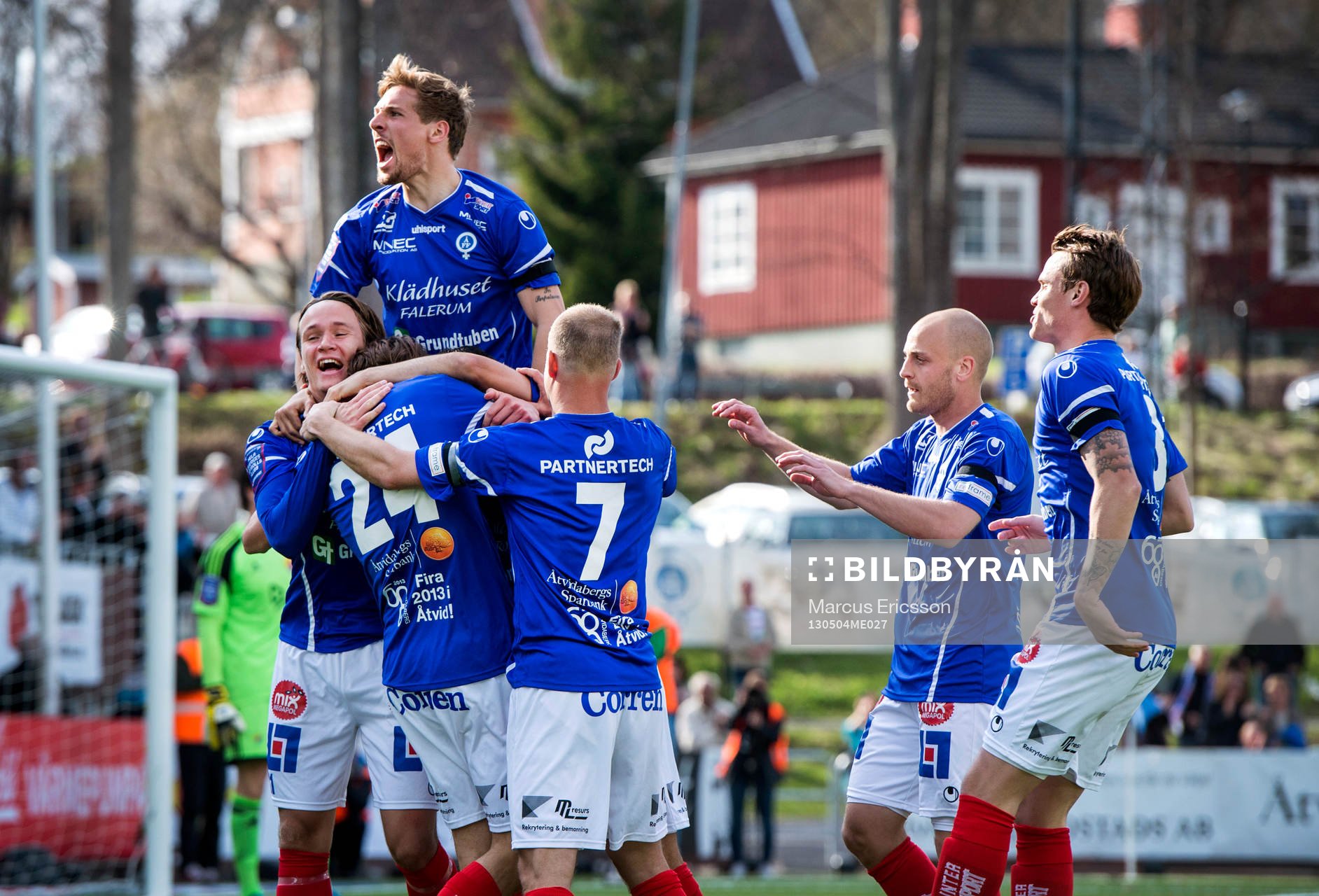 Fotboll, Allsvenskan, Åtvidaberg - Djurgården: Jubel i Åtvidaberg. 