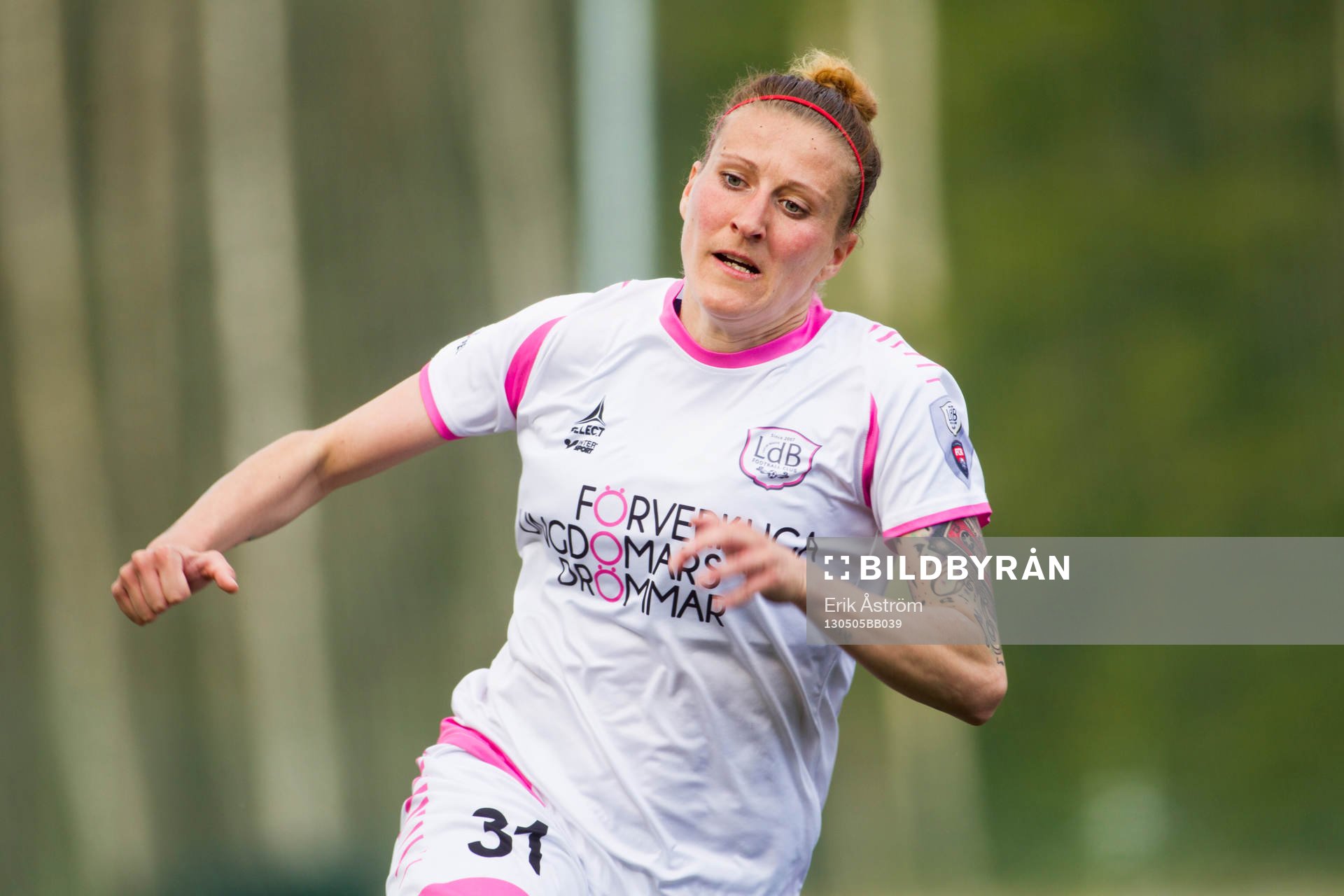 Malmös nr 31 Anja Mittag i omgång 4 i Damallsvenskan
