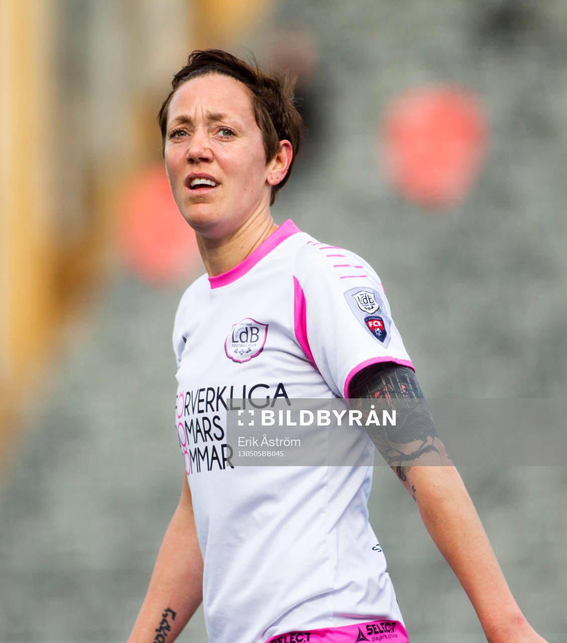 Malmös nr 15 Therese Sjögran i omgång 4 i Damallsvenskan mellan Umeå IK FF och LdB FC Malmö