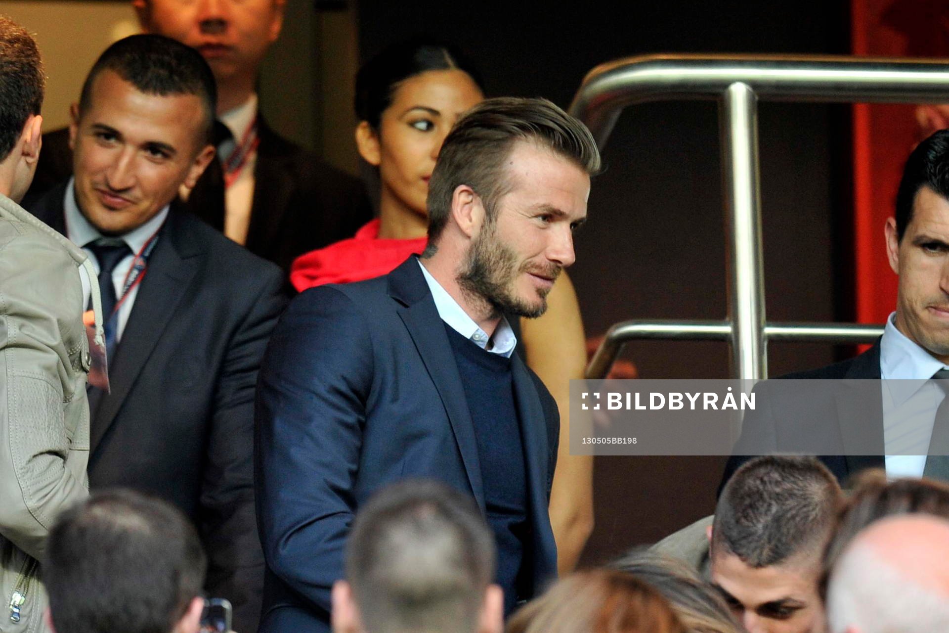 David BECKHAM EN TRIBUNE - 05.05.2013 - PSG / Valenciennes