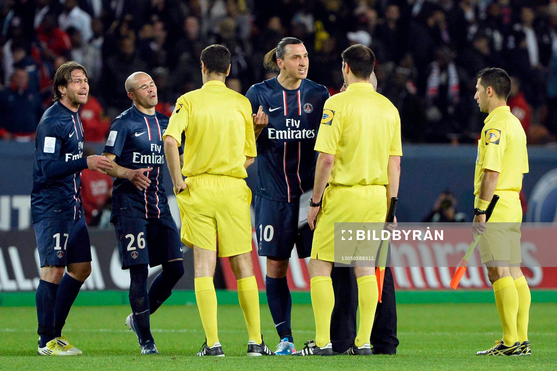 Altercation en fin de match Zlatan IBRAHIMOVIC / Alexandre