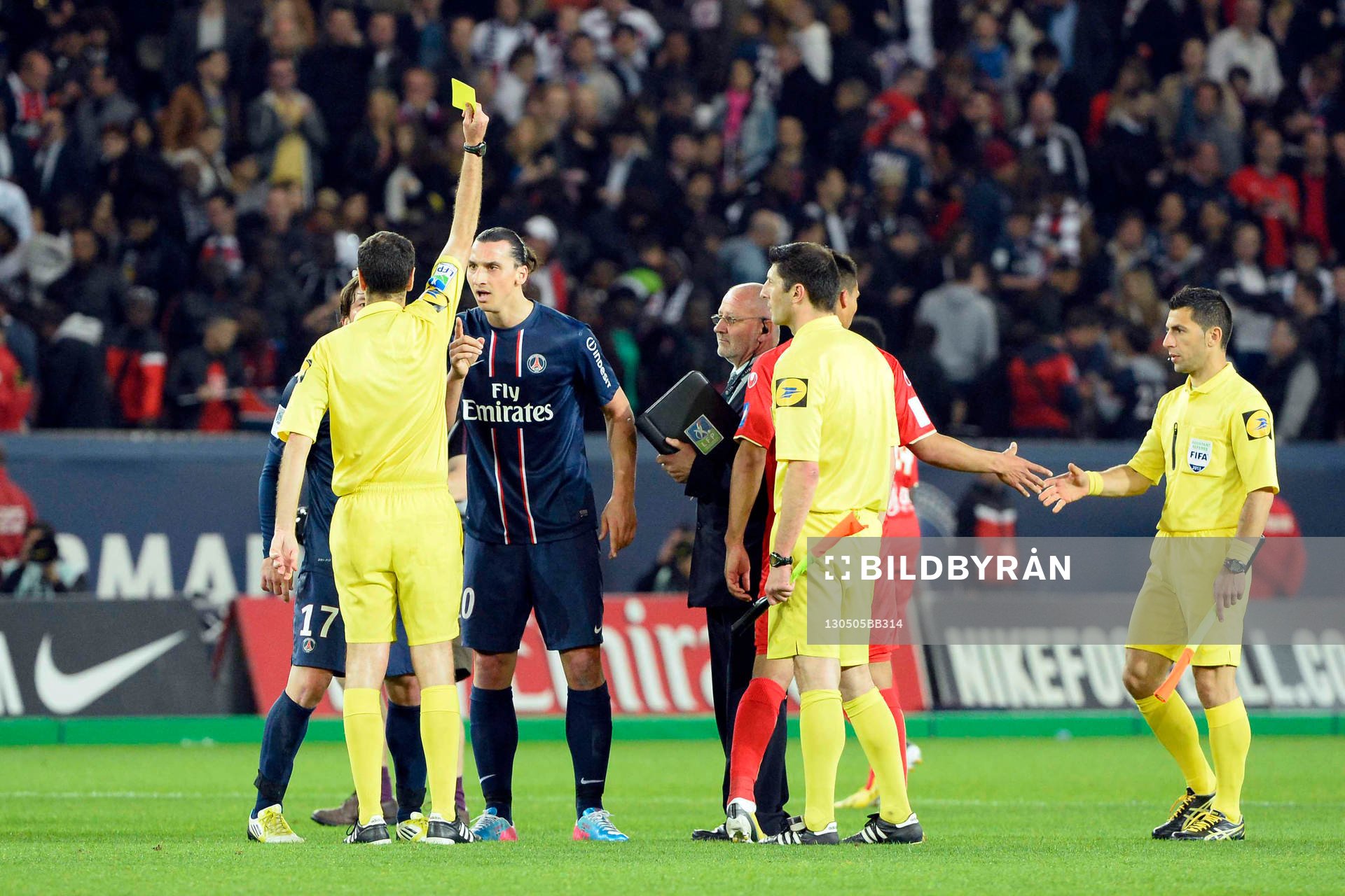 Altercation en fin de match Zlatan IBRAHIMOVIC / Alexandre