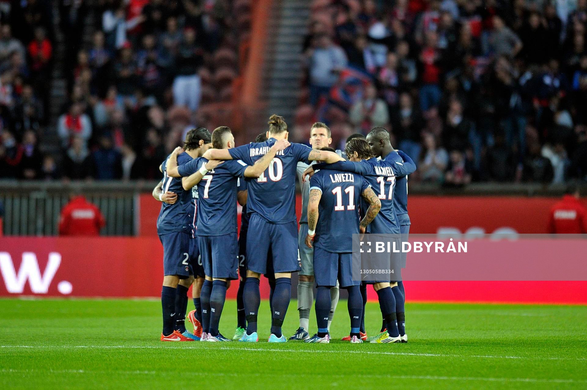 Equipe du PSG -  Hommage aux victimes de Furiani 1992 -