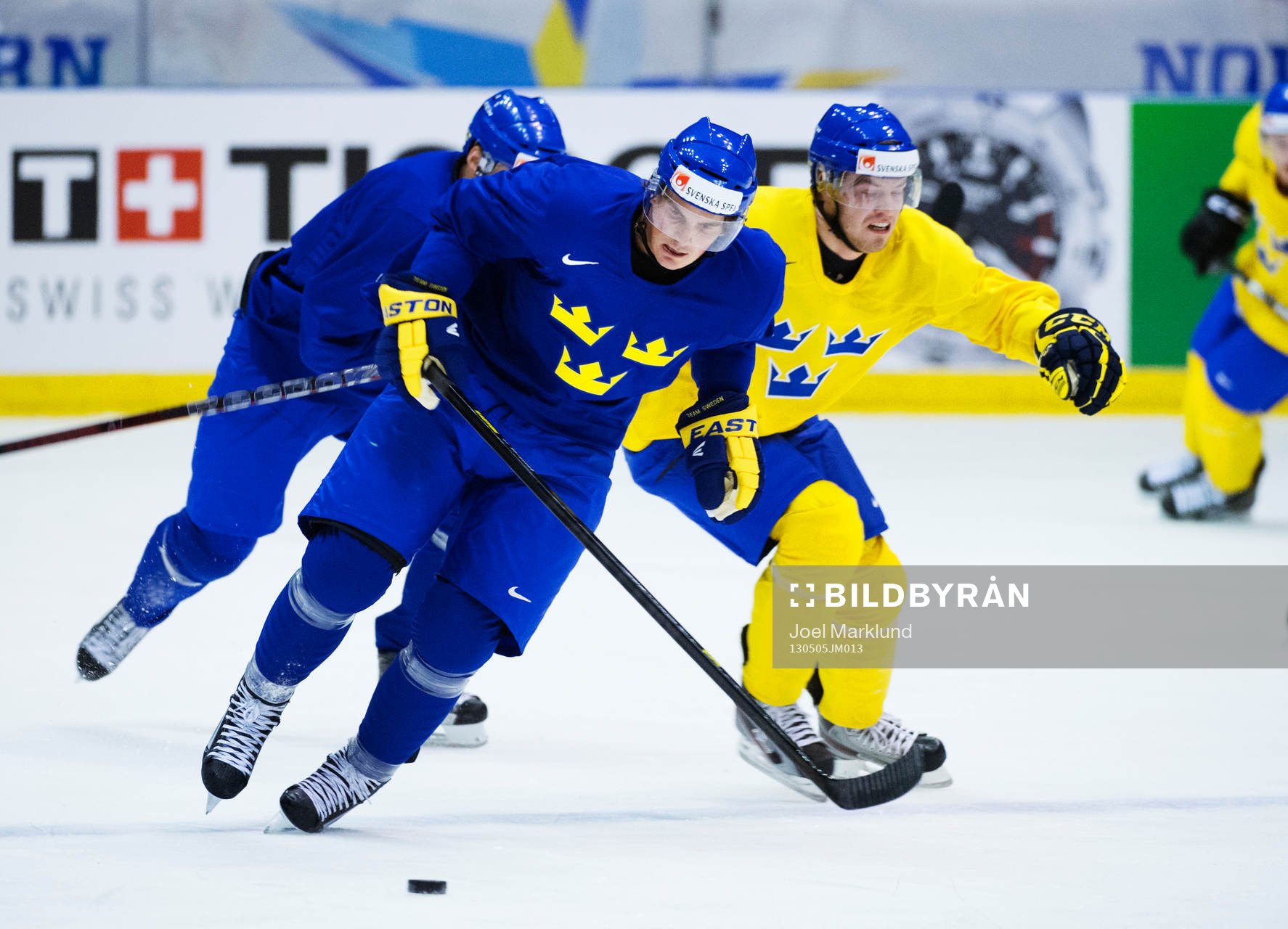Loui Eriksson och Oscar Lindberg deltar i Sveriges träning