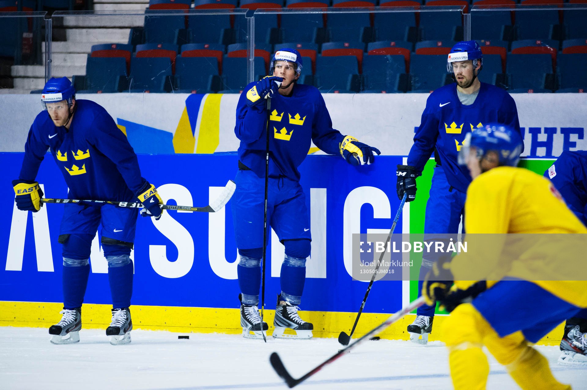 Staffan Kronwall, Loui Eriksson och Dick Axelsson deltar i