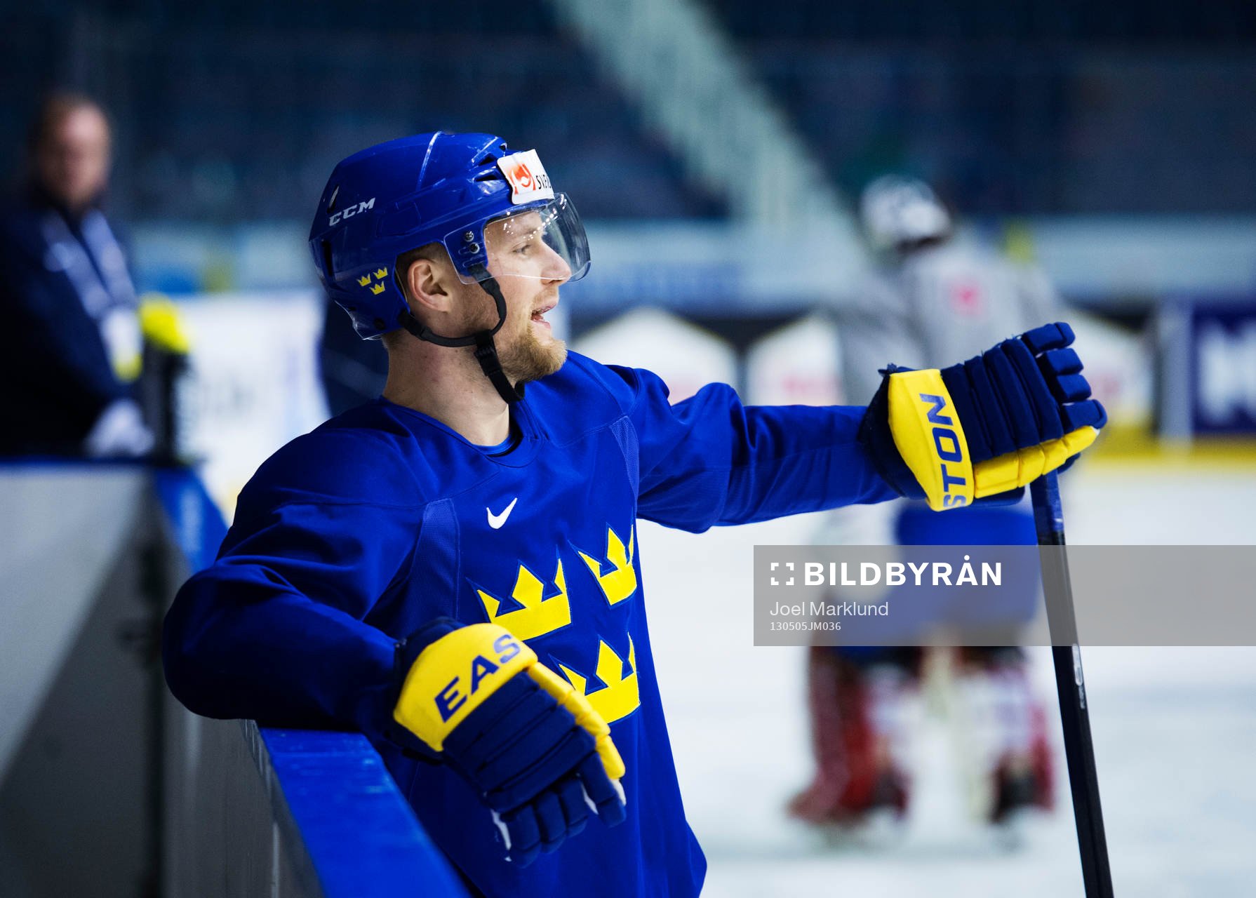 Fredrik Petterson deltar i Sveriges träning