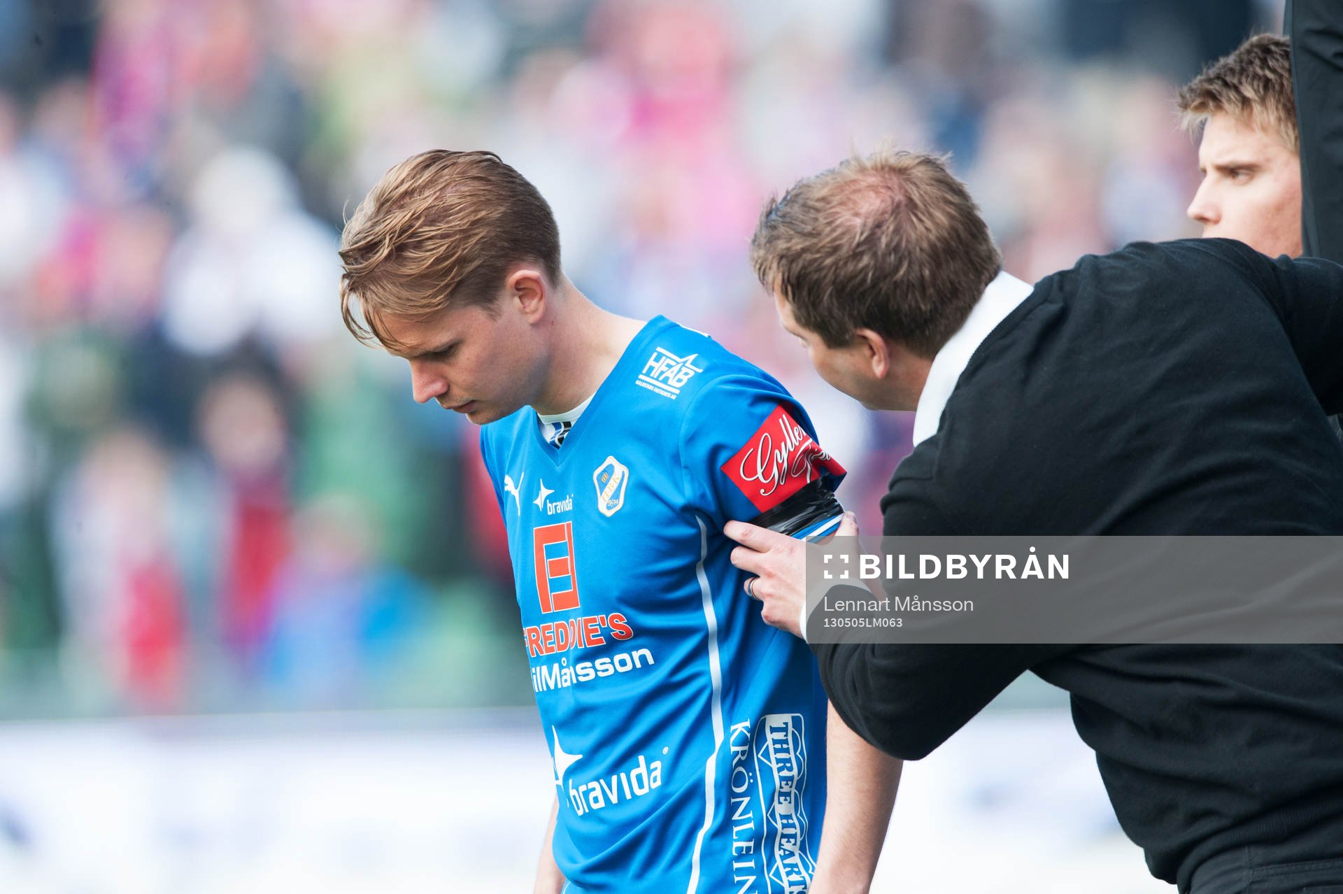 Johan Blomberg och Jens Gustafsson, tränare, Halmstad