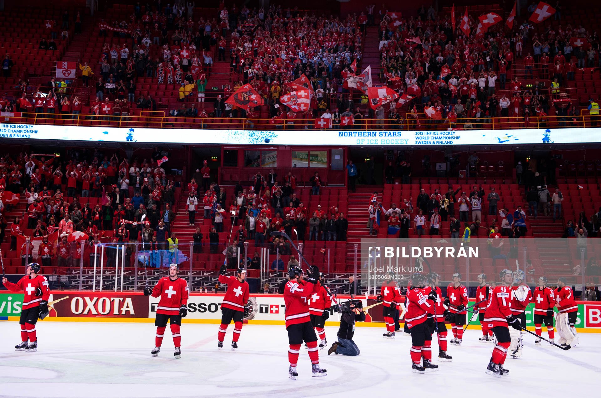 Schweiz spelare tackar fansen