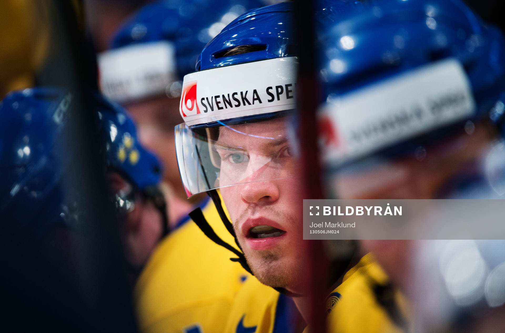 Sveriges Oscar Lindberg i matchen mellan Sverige och