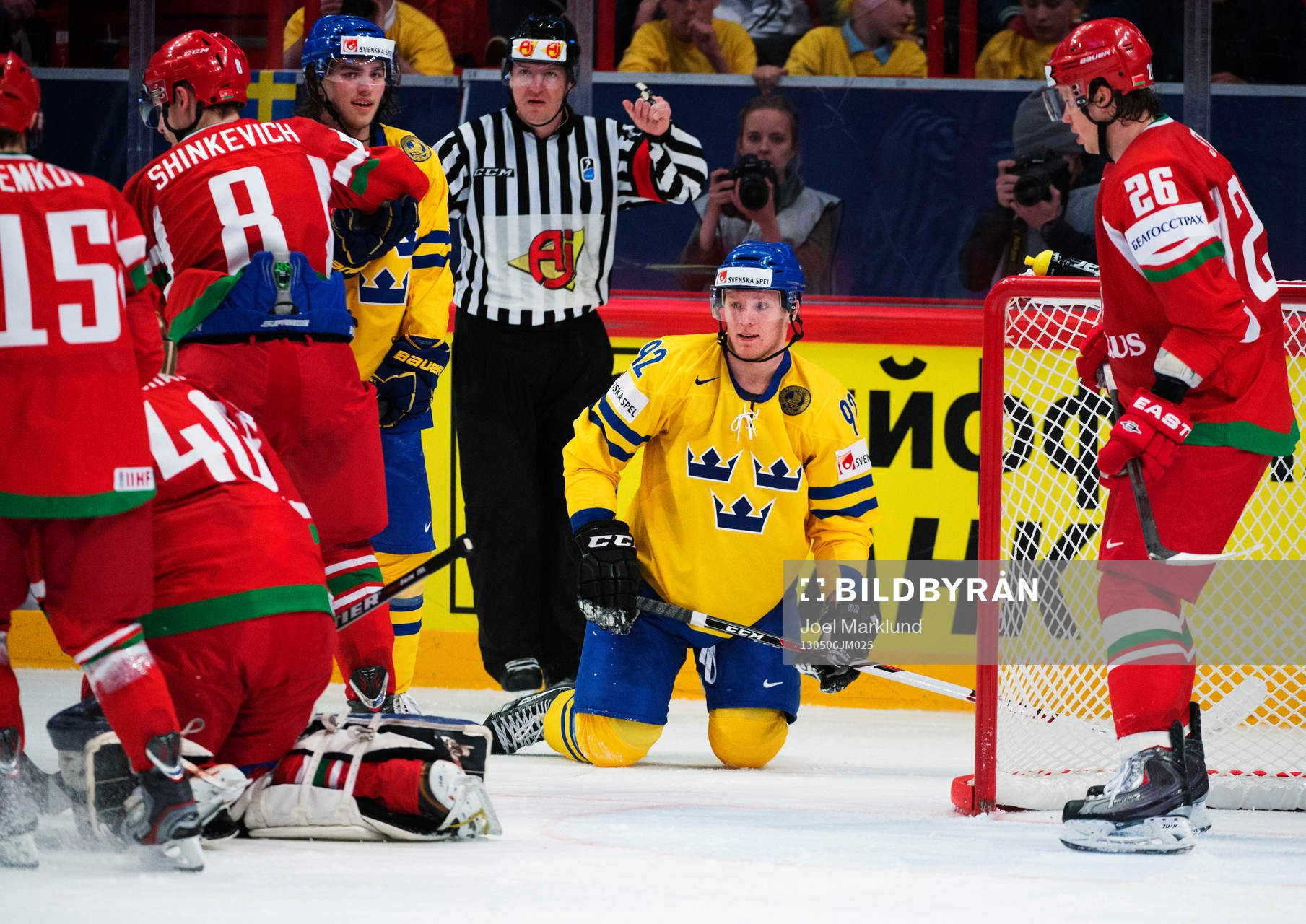 Sveriges Gabriel Landeskog deppar