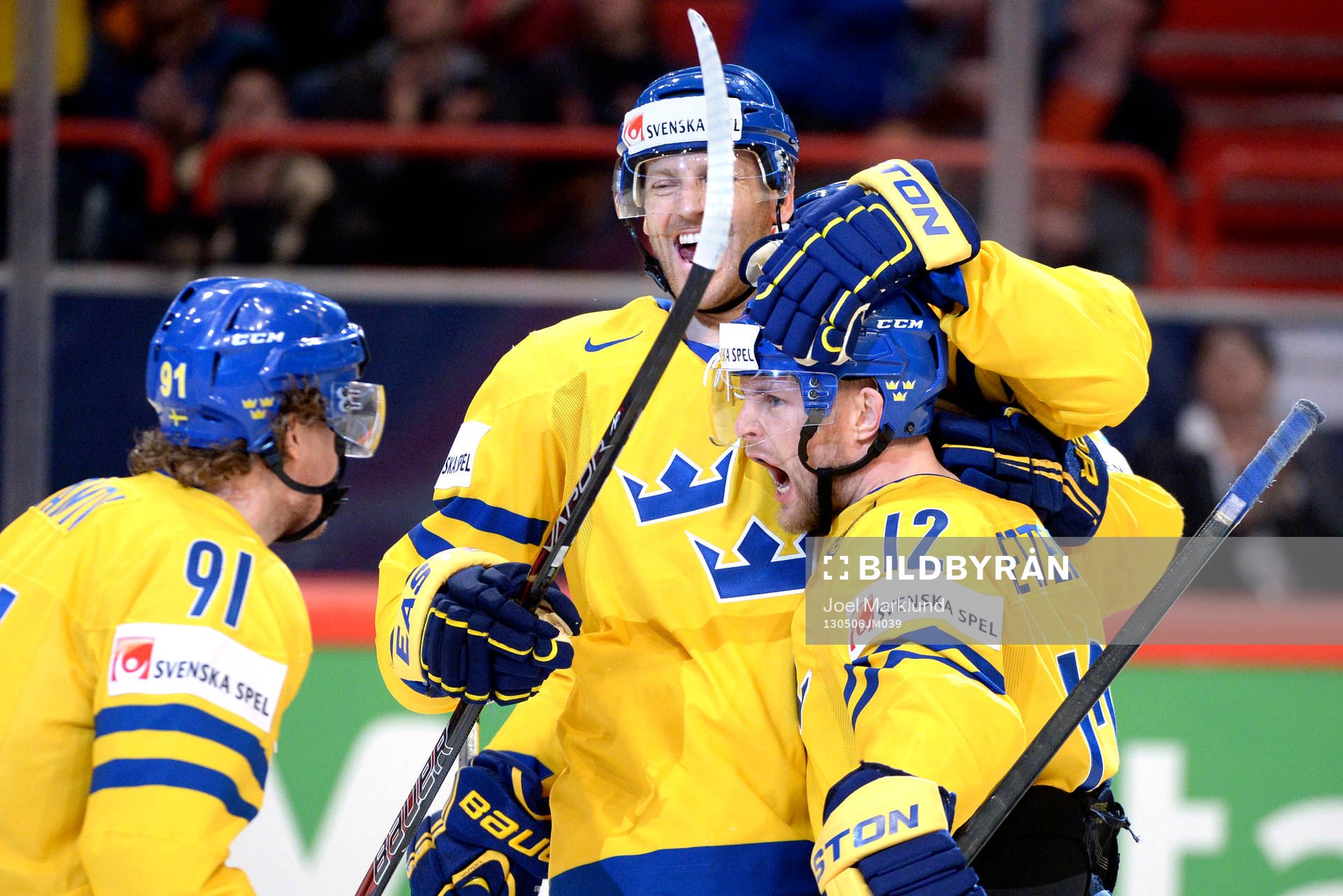 Sveriges Andreas Jämtin, Henrik Tallinder och Fredrik