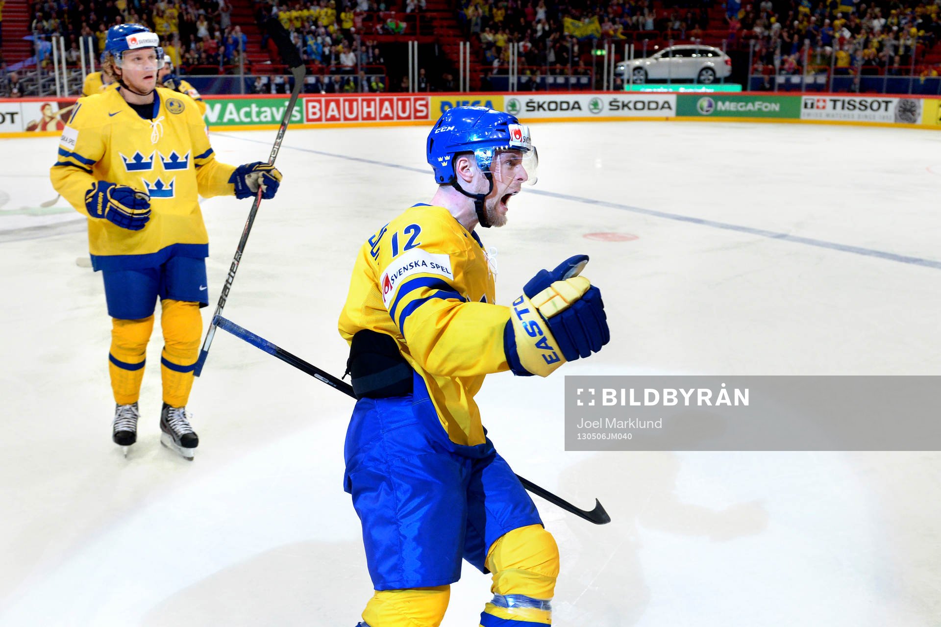 Sveriges Fredrik Pettersson jublar