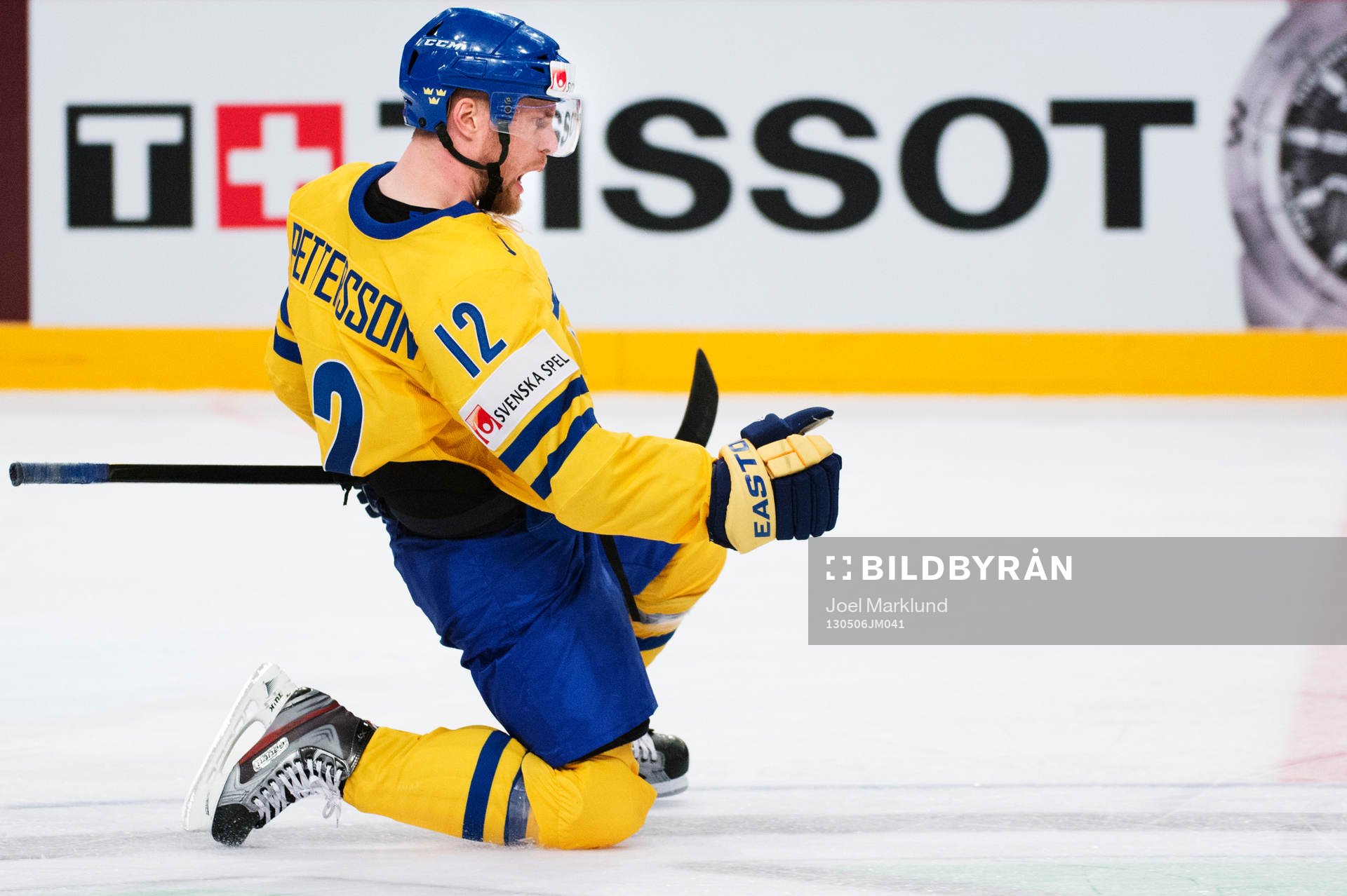 Sveriges Fredrik Pettersson jublar