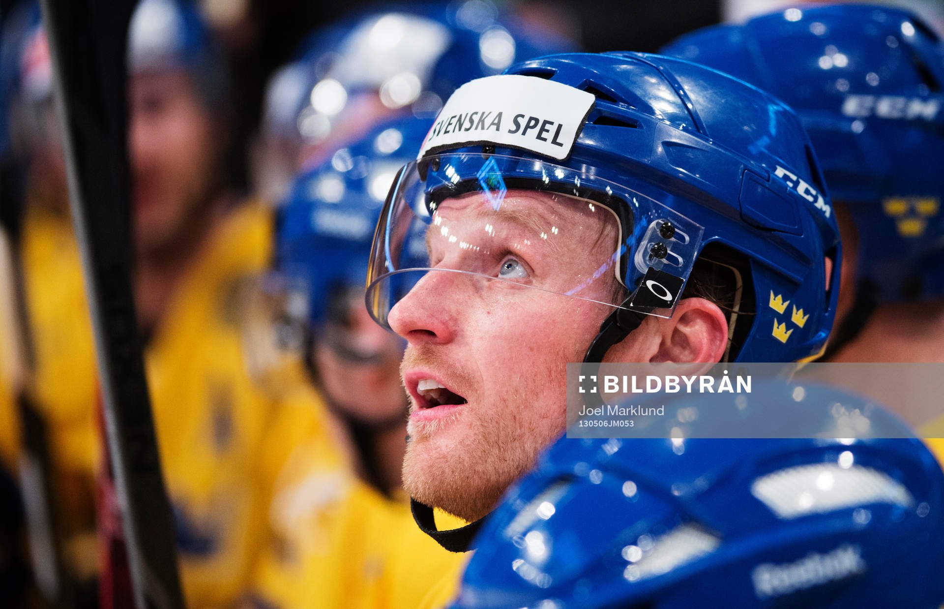Sveriges Staffan Kronwall på bänken