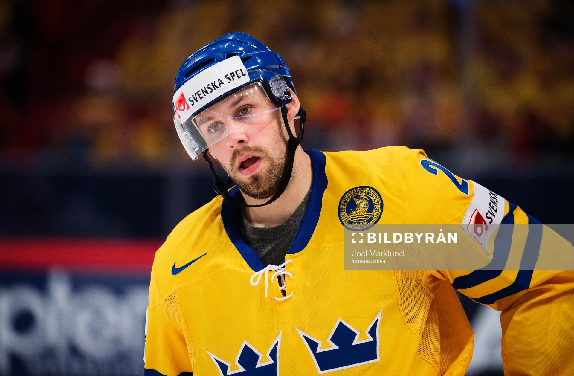 Sveriges Dick Axelsson i matchen mellan Sverige och