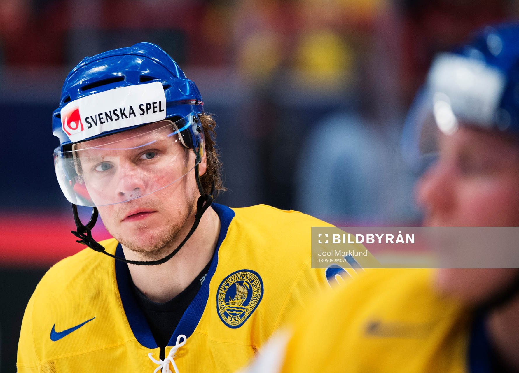 Andreas Jämtin i matchen mellan Sverige och Vitryssland