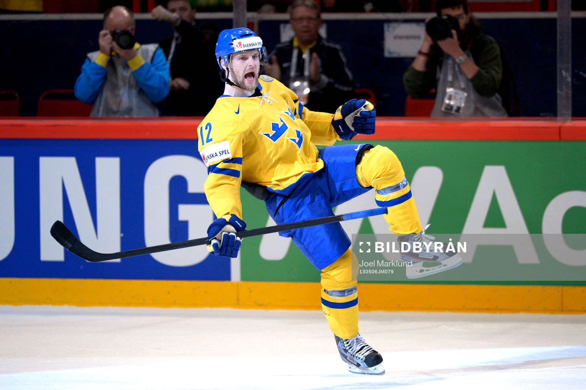 Fredrik Pettersson, Sverige, jublar