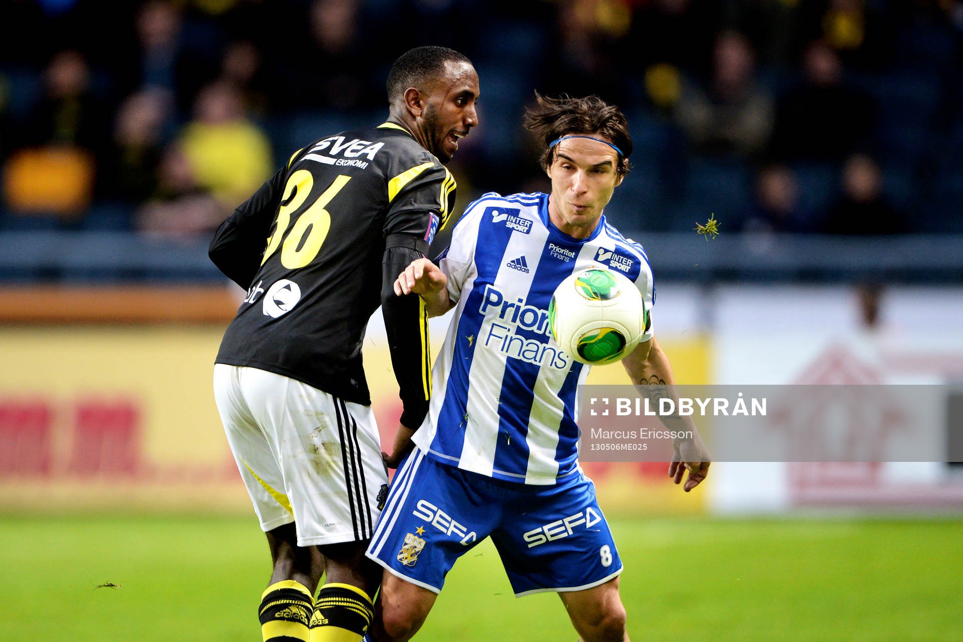 Henok Goitom, AIK och Nordin Gerzic, IFK Göteborg