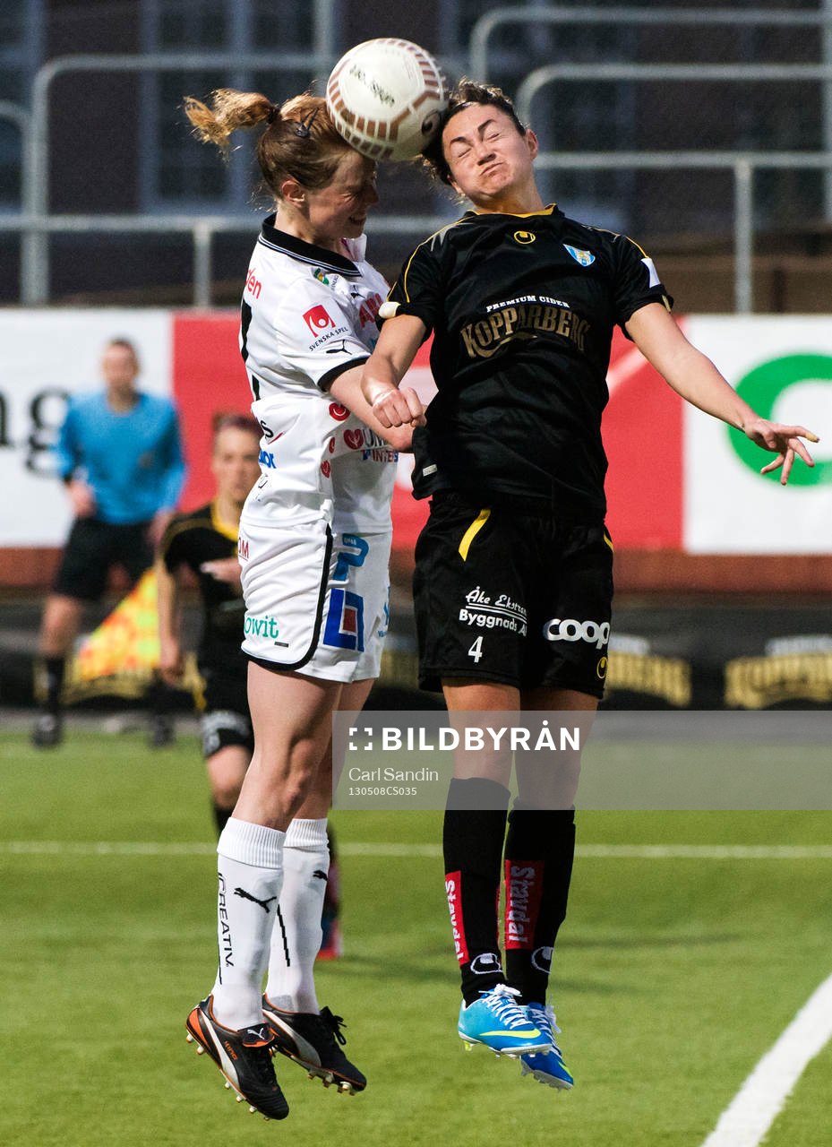 Alexandra Nilsson, Umeå, i nickduell med Jodie Taylor,