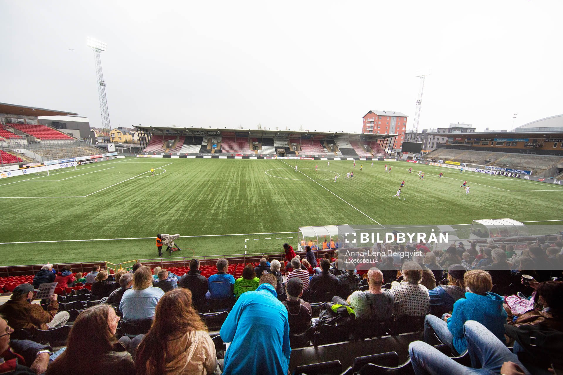 Fotboll, Damallsvenskan, KIF Örebro DFF - LdB FC Malmö: översikt på Behrn Arena i Örebro.