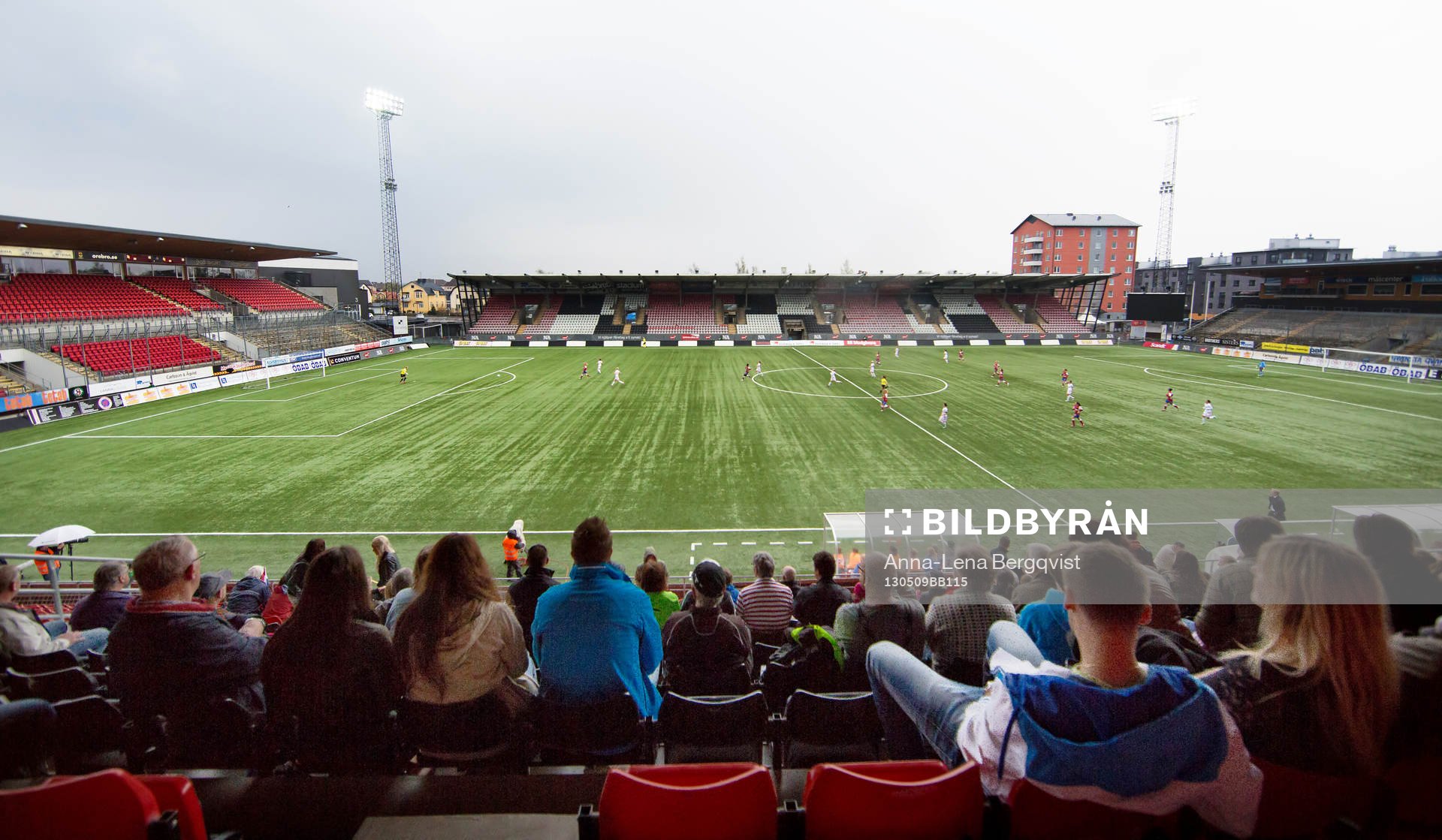 översikt på Behrn Arena i Örebro