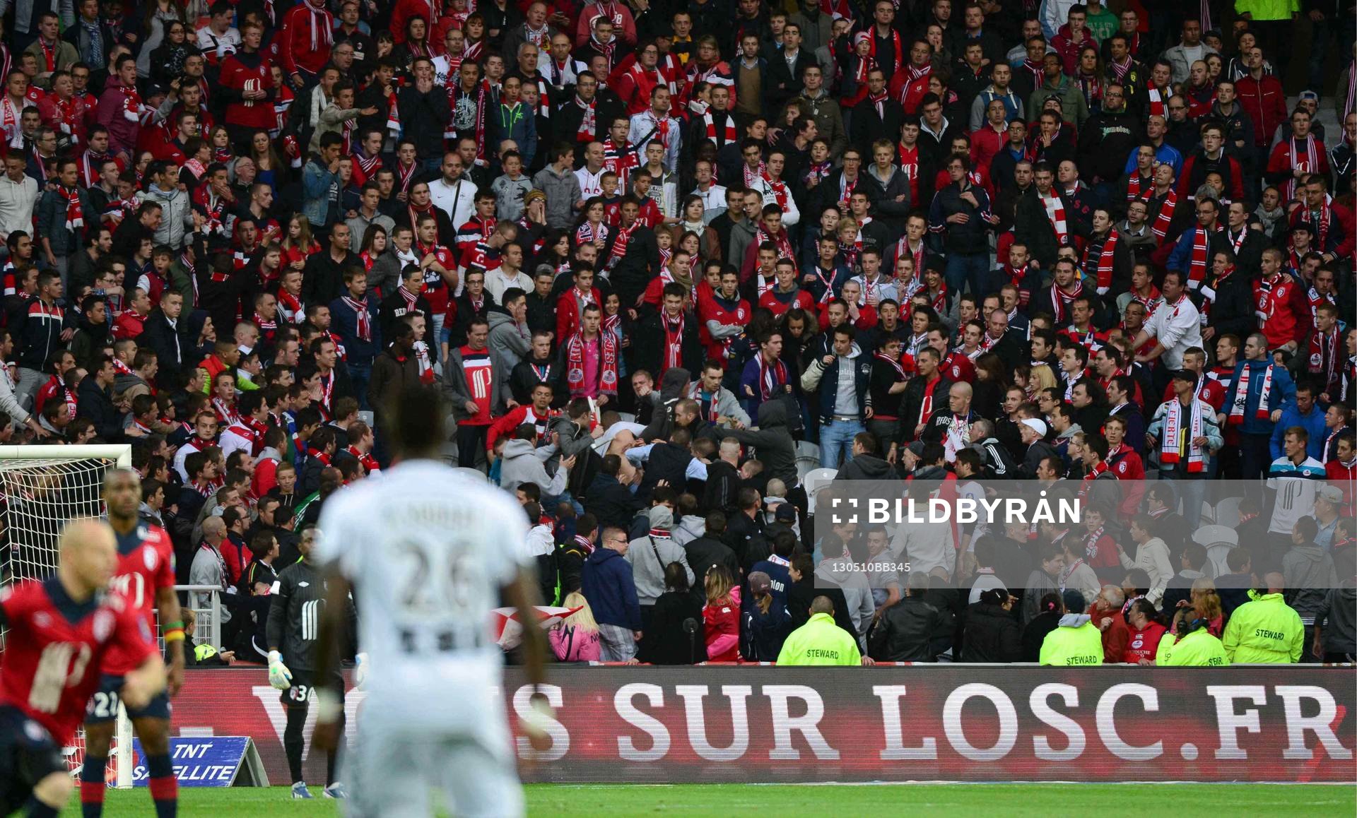 Bagarre entre supporters de Lille  - 10.05.2013 - Lille /