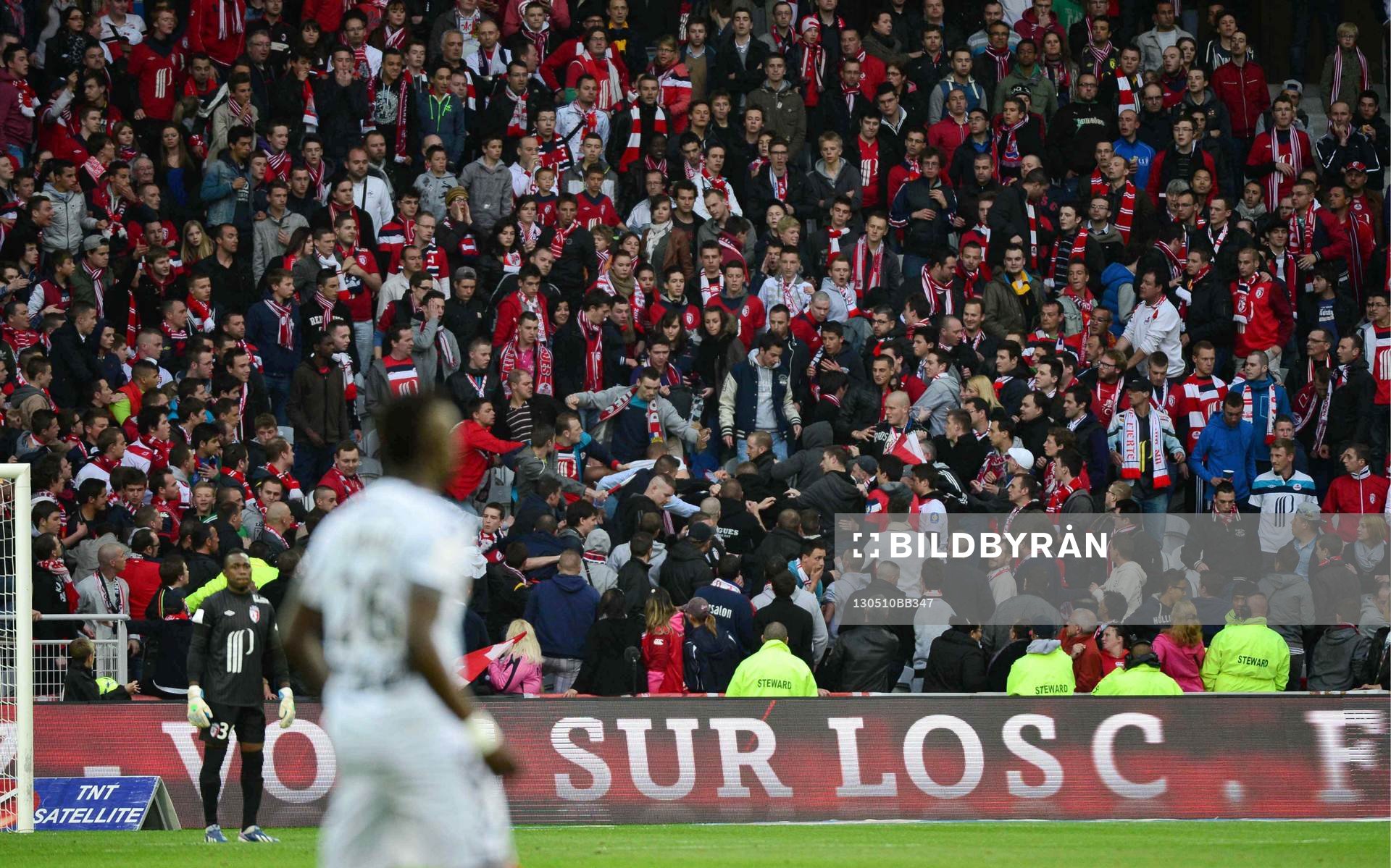 Bagarre entre supporters de Lille  - 10.05.2013 - Lille /