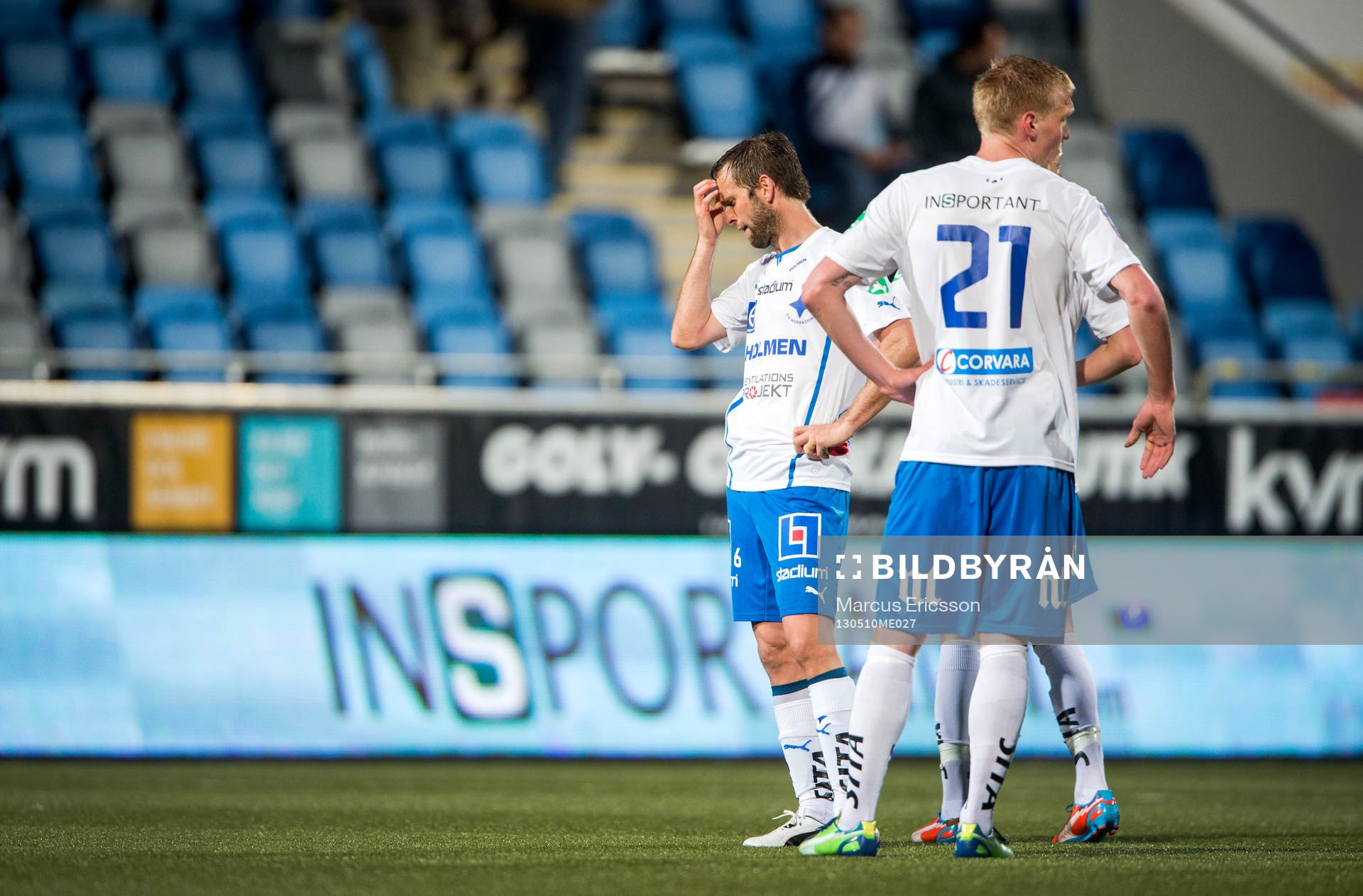Depp i Norrköping. Mathias Florén och Joonas Tamm