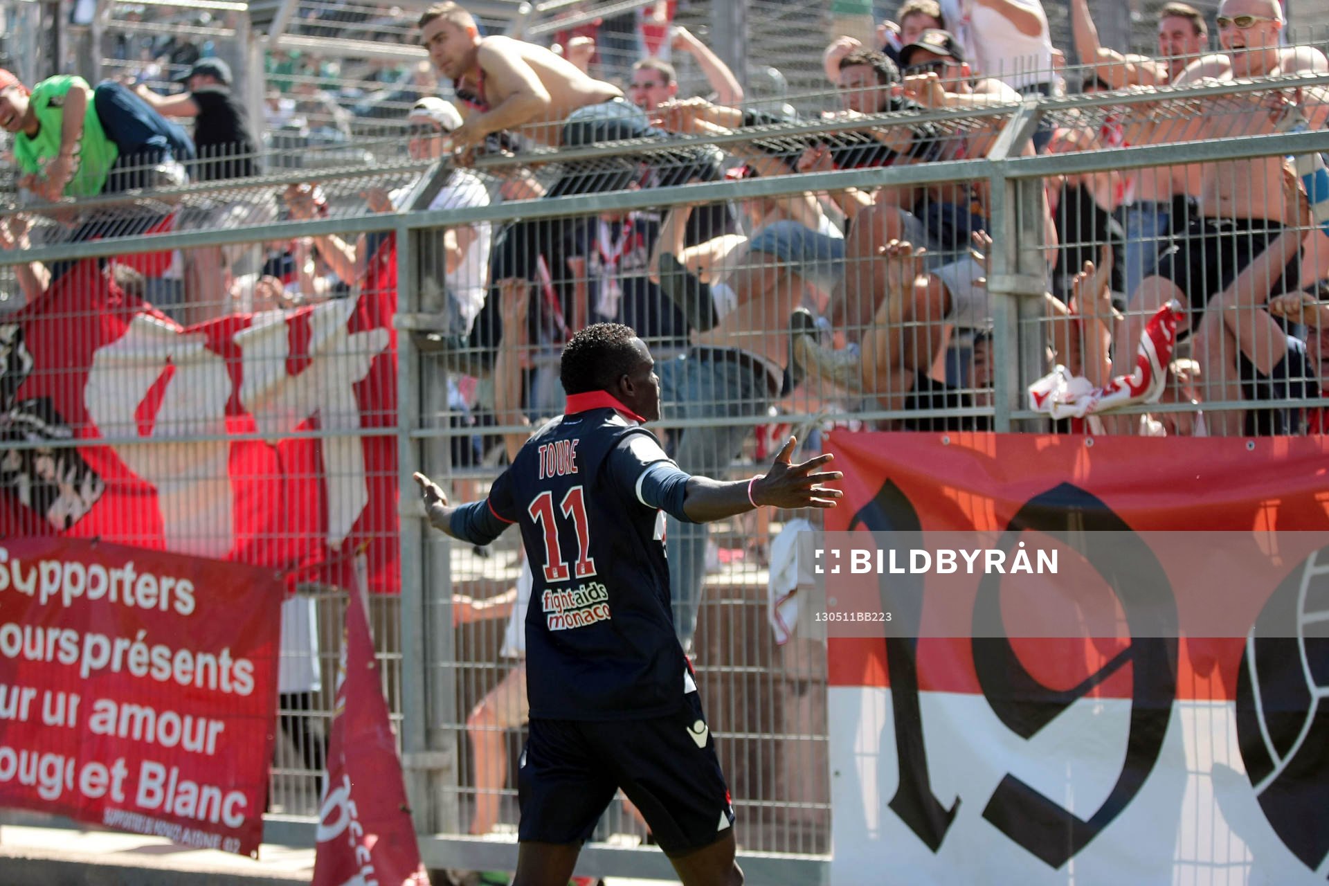 Joie Monaco - Ibrahima TOURE - 11.05.2013 - Nimes / Monaco